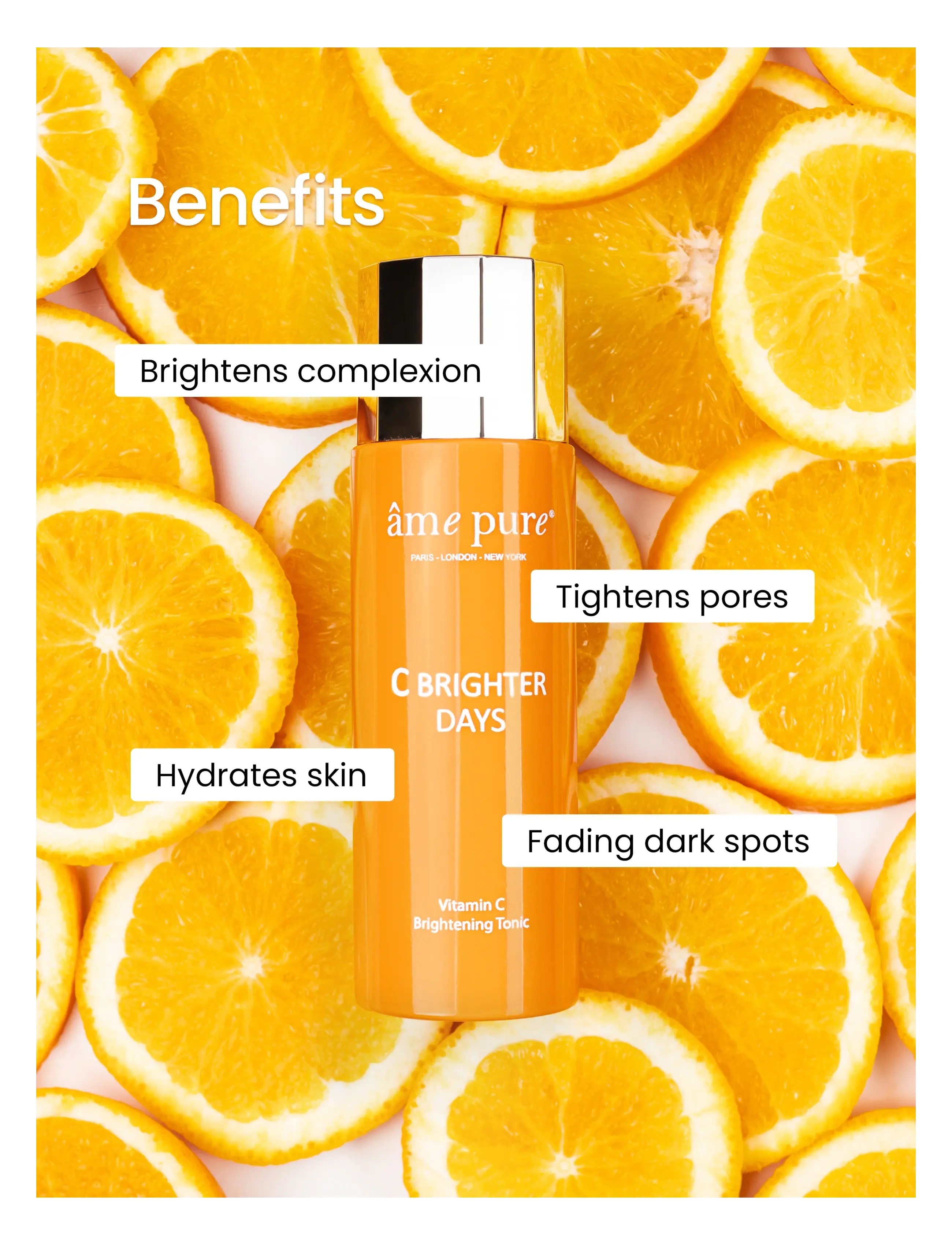 âme pure - C-Brigther Days - Vitamin C Fruit Extracts Brightening Toner - fugtgivende tonere - orange - 2