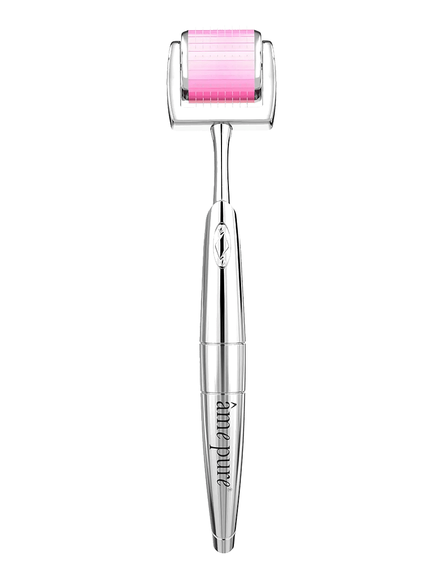 âme pure - CIT Face Roller 0.5 mm - Microneedling Derma Roller for Face - silver-pink - 1