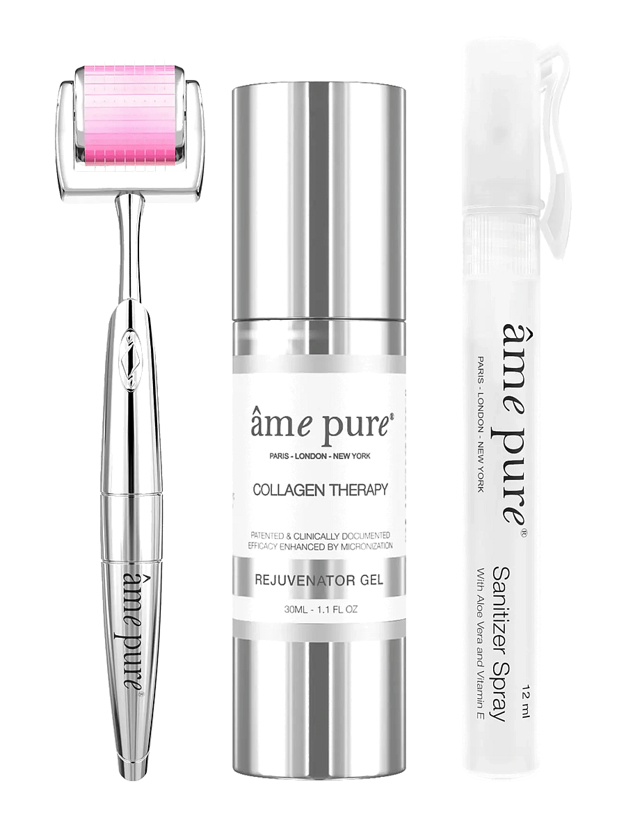 âme pure - CIT Face Roller Basic - Microneedling Derma Roller Kit - white-pink - 0