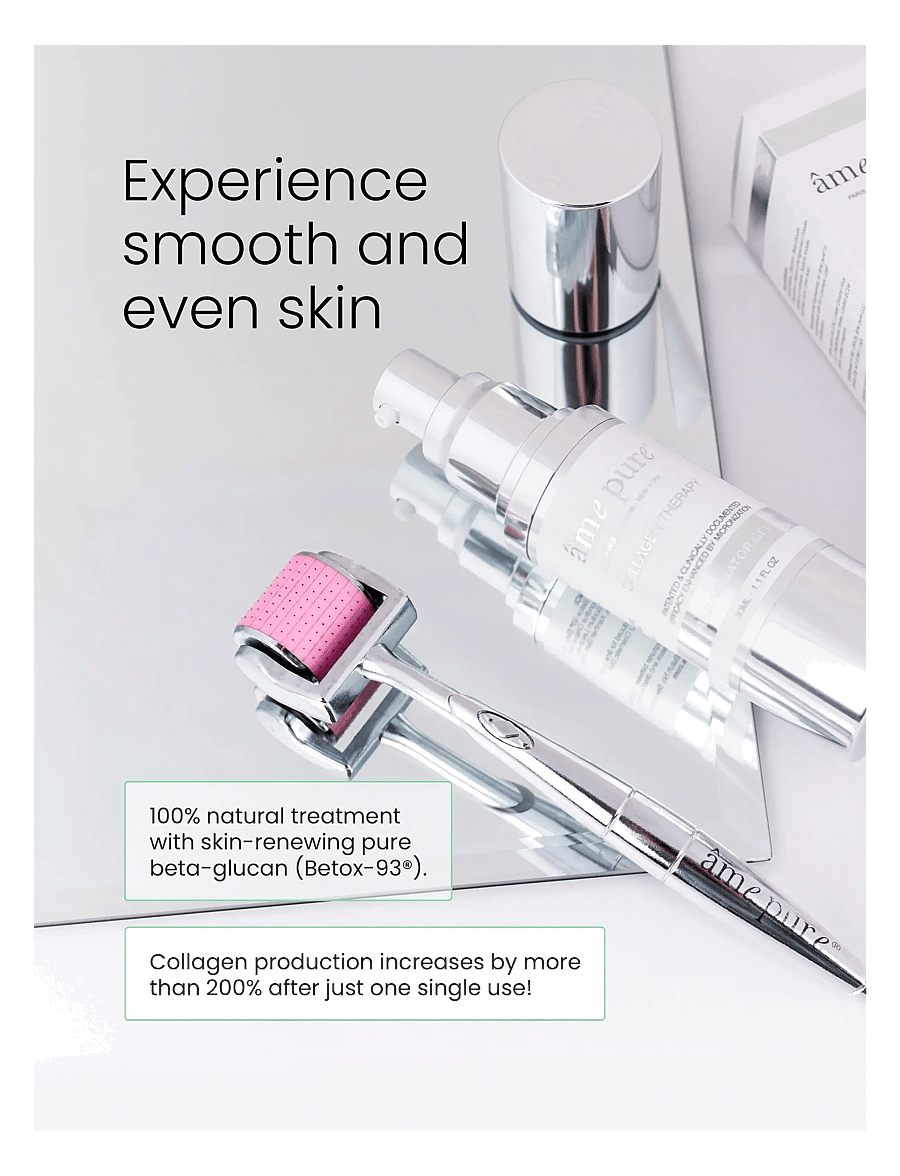 âme pure - CIT Face Roller Basic - Microneedling Derma Roller Kit - white-pink - 2