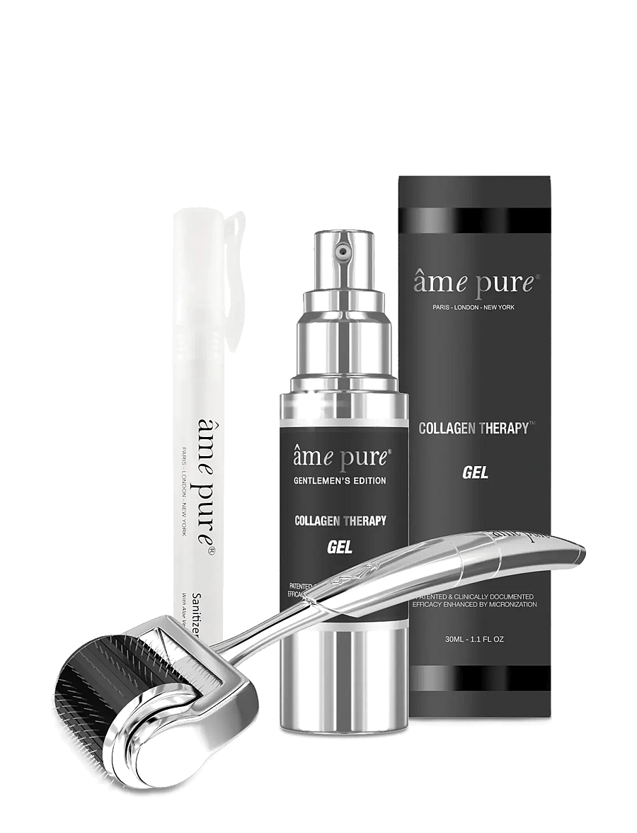 âme pure - CIT Face GENTLEMEN KIT - Microneedling Derma Roller Set - giftset - silver-black - 2