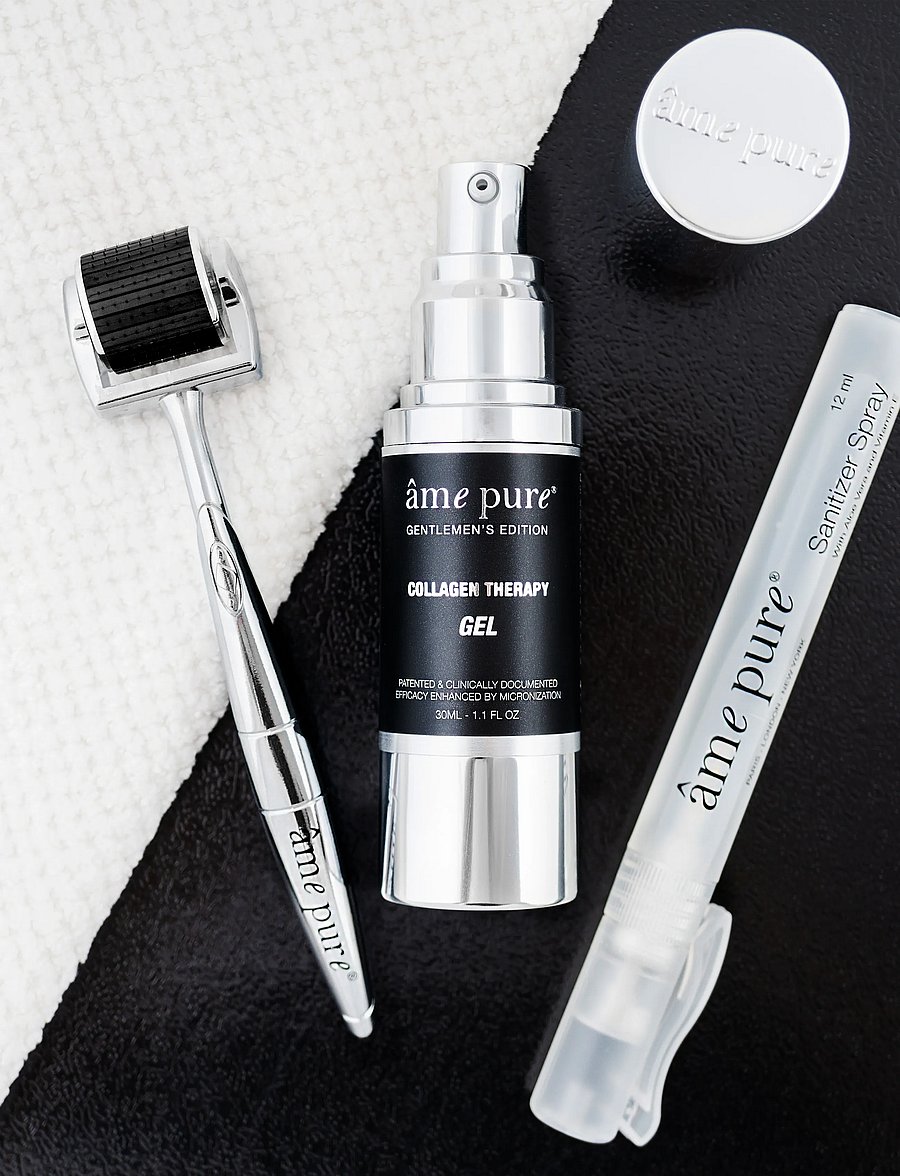âme pure - CIT Face GENTLEMEN KIT - Microneedling Derma Roller Set - giftset - silver-black - 4