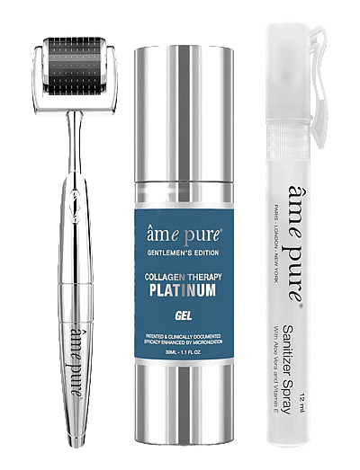 Cit Platinum Gentlemen Kit -Microneedling Derma Roller Set - Serum