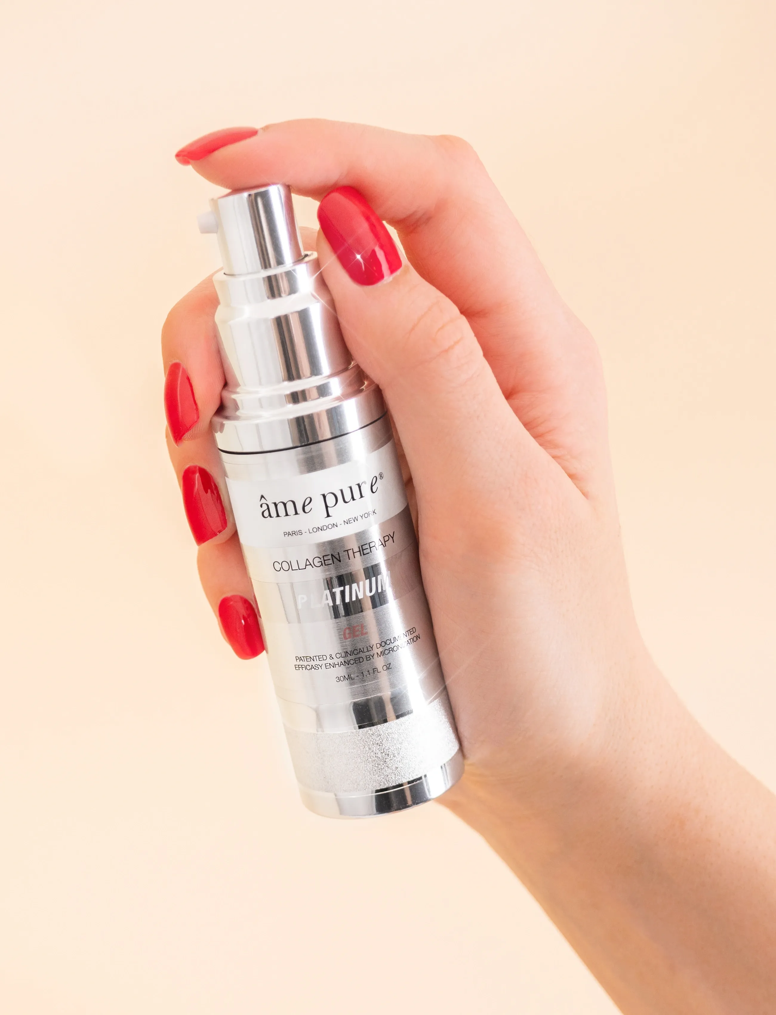 âme pure Collagen Therapy Platinum Gel - Advanced Microneedling Serum, 30 ml, Nude, Ansigt > Serum, Dame