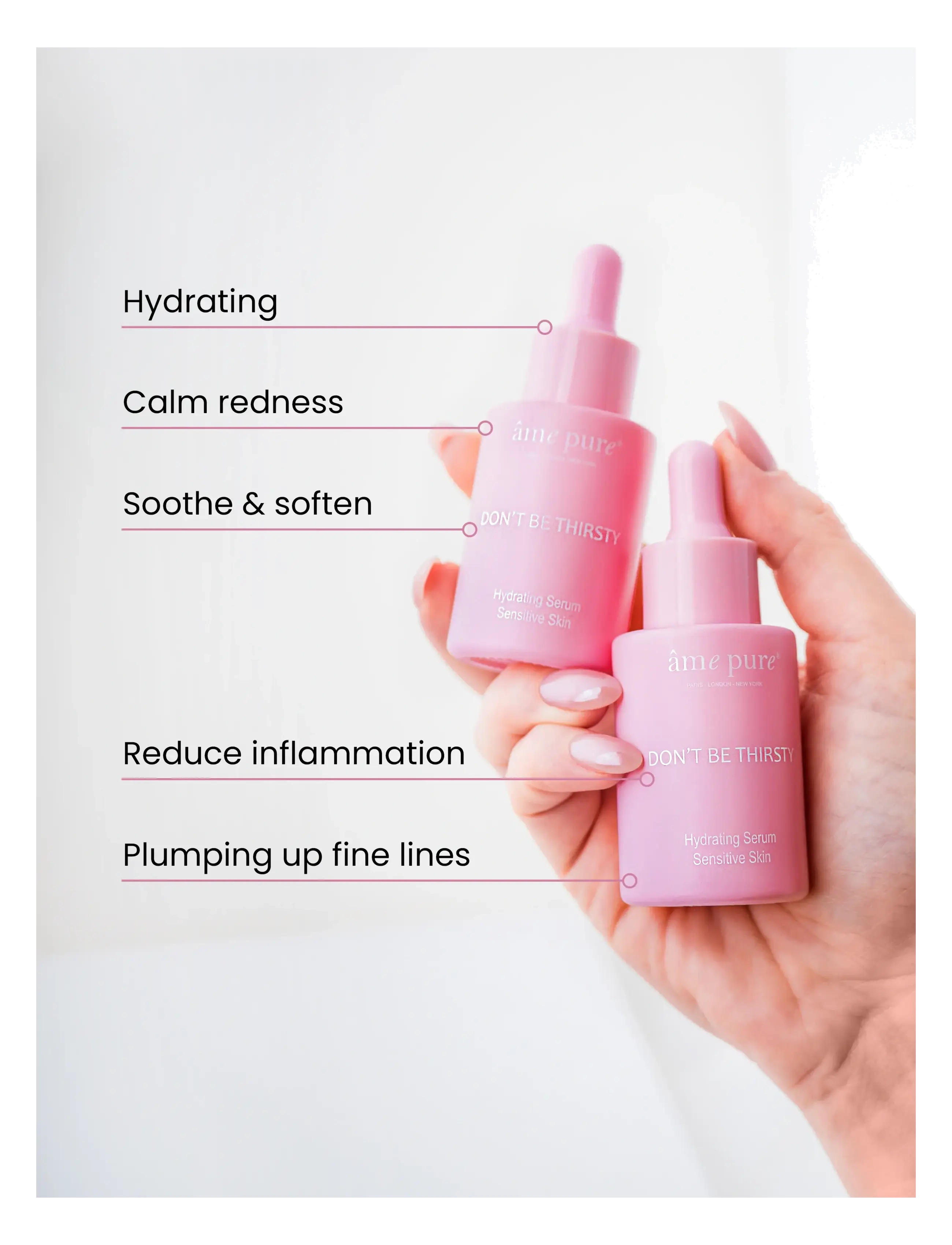 âme pure - Don't Be Thirsty - Deep Hydration Face Serum with Peptides - serum - clear - 3