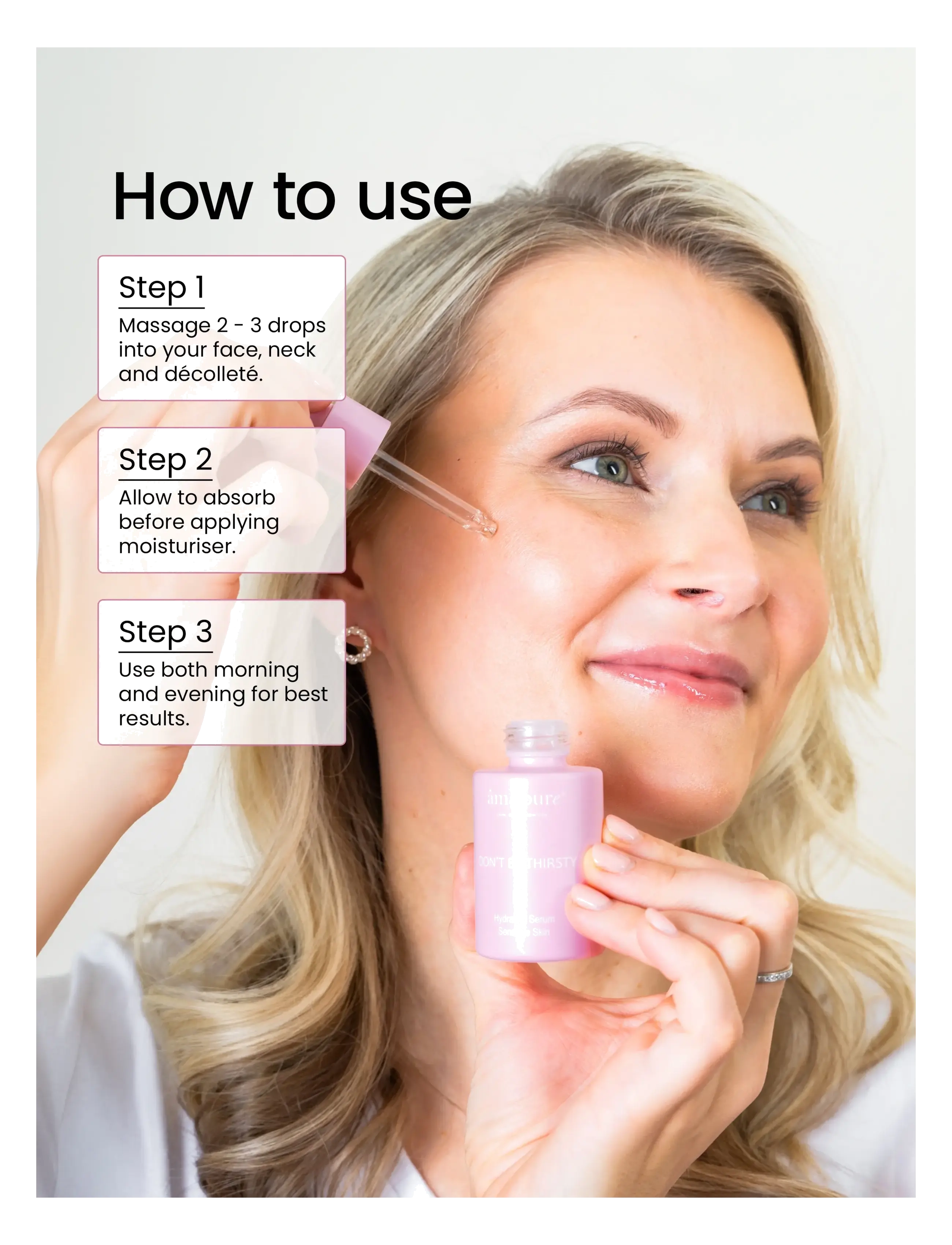 âme pure - Don't Be Thirsty - Deep Hydration Face Serum with Peptides - serum - clear - 5