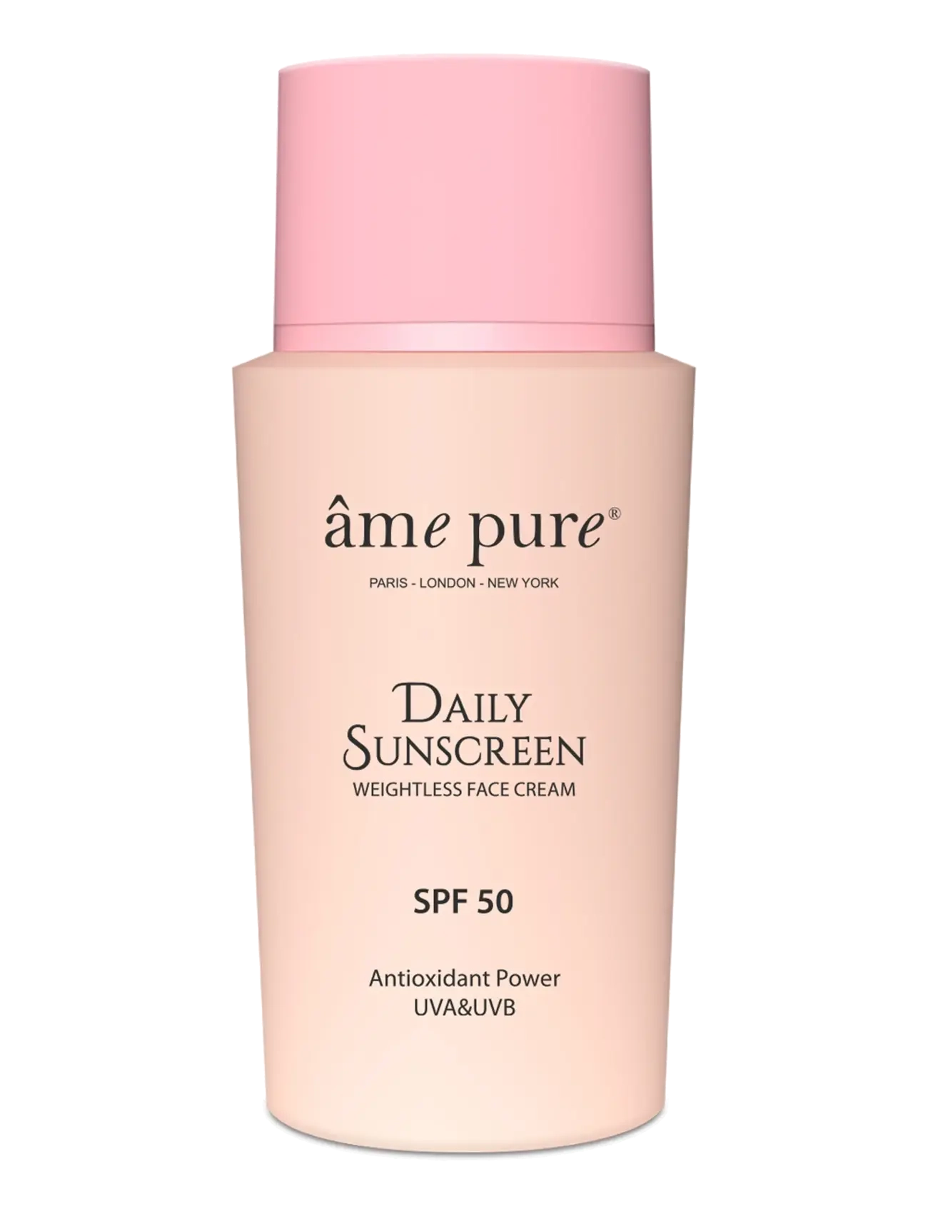 âme pure Daily Sunscreen Spf 50 Uva Uvb Anti-Aging Face Cream, Ansigt, Hvid, Str: 50 ML