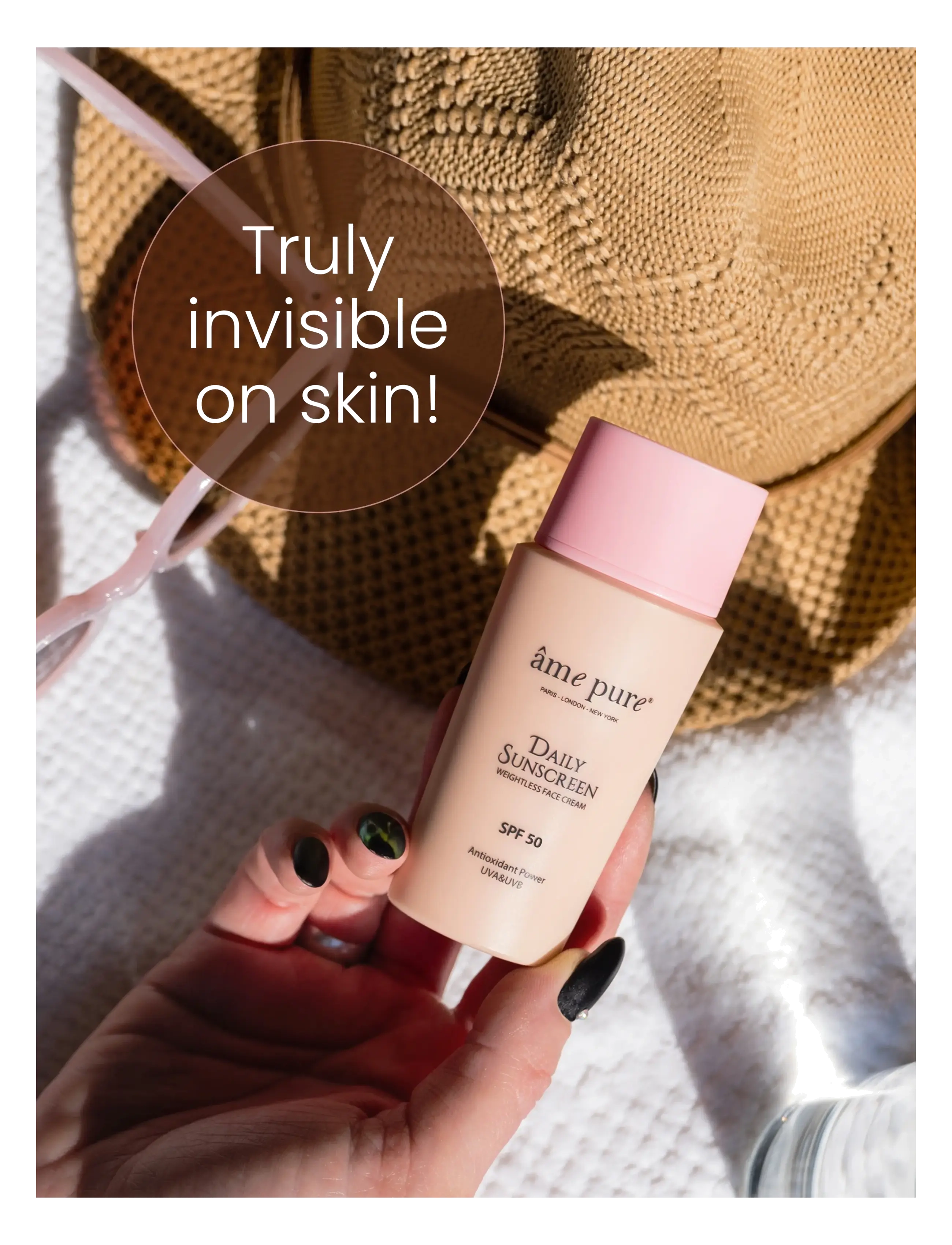 Âme pure Daily Sunscreen Spf 50 Uva Uvb Anti-Aging Face Cream solskydd dam – bild 6