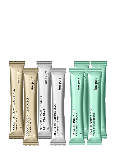 Jelly Glow Rubber Mask Mix 4 Pcs - Peel-Off Face Mask Set - Fugtgivende Maske