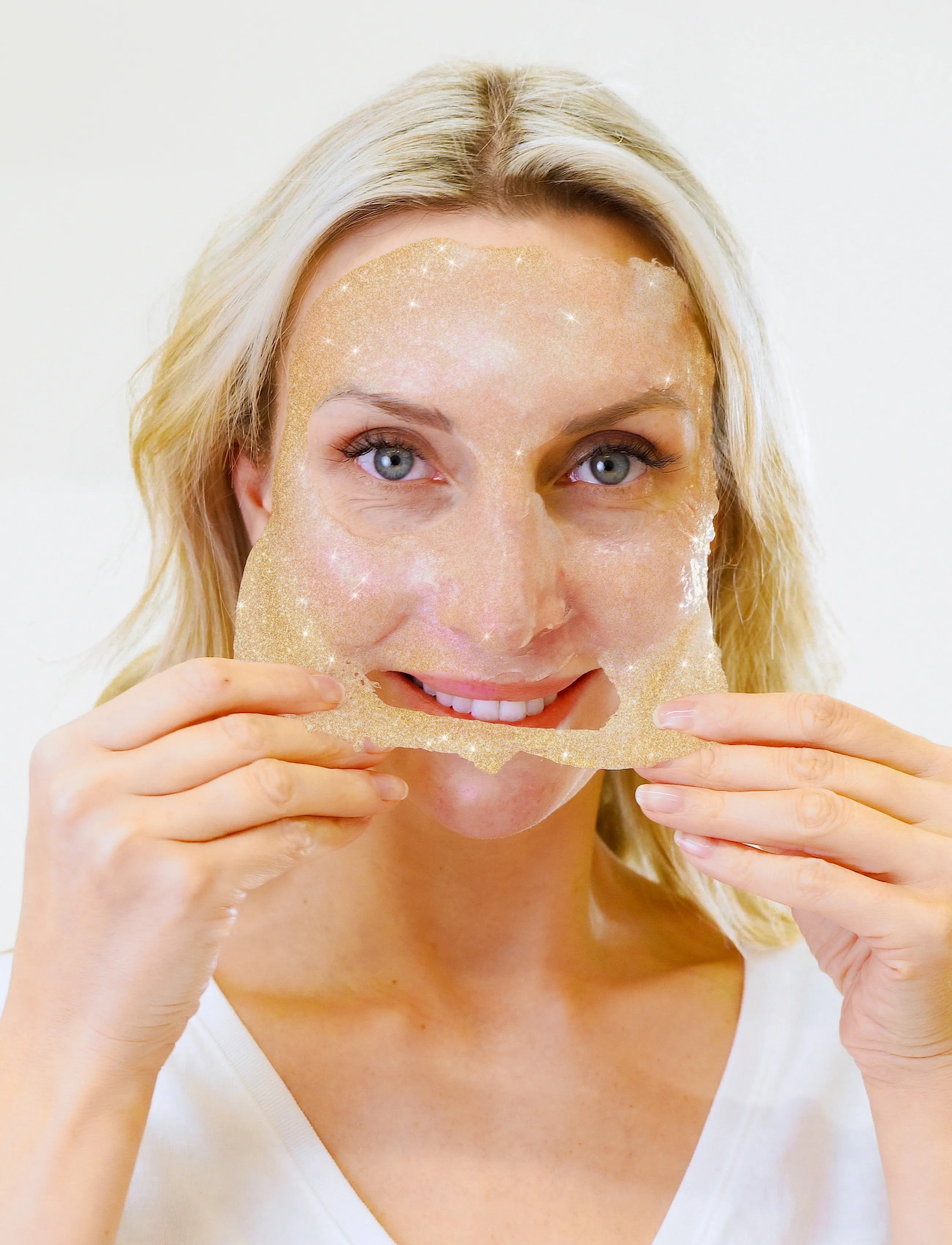 âme pure Jelly Glow Rubber Mask Gold 4 Pcs - Peel-Off Face Mask Set, 4 PCS, Gold, Ansigtsmasker > Peeling Maske, Dame
