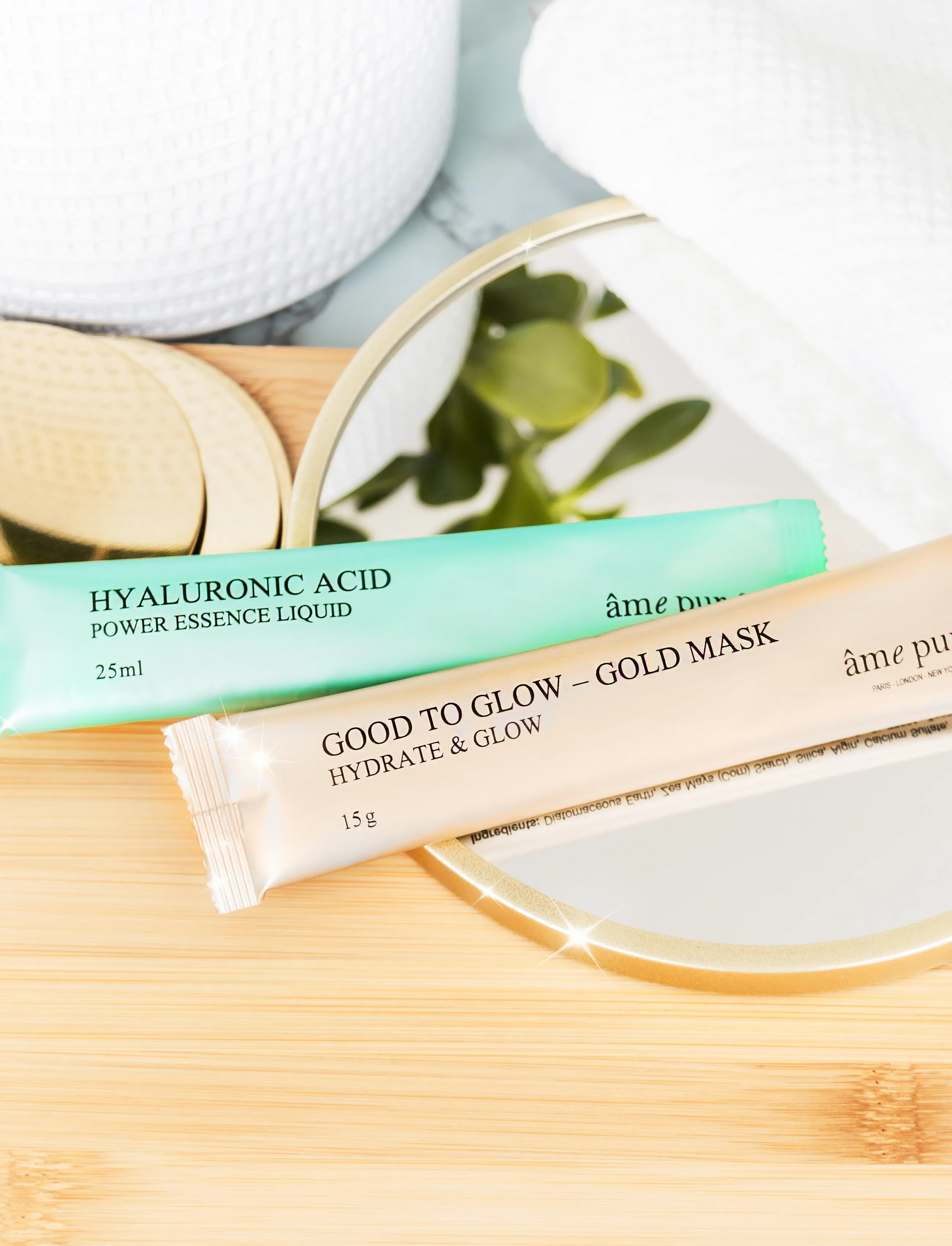 âme pure - Jelly Glow Rubber Mask Gold 4 pcs - Peel-Off Face Mask Set - gåvoset - gold - 2