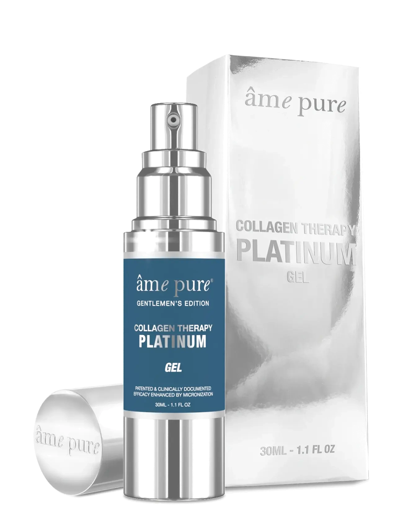 âme pure - GENTLEMEN'S Collagen Gel PLATINUM - Microneedling Face Serum - serum - clear - 2