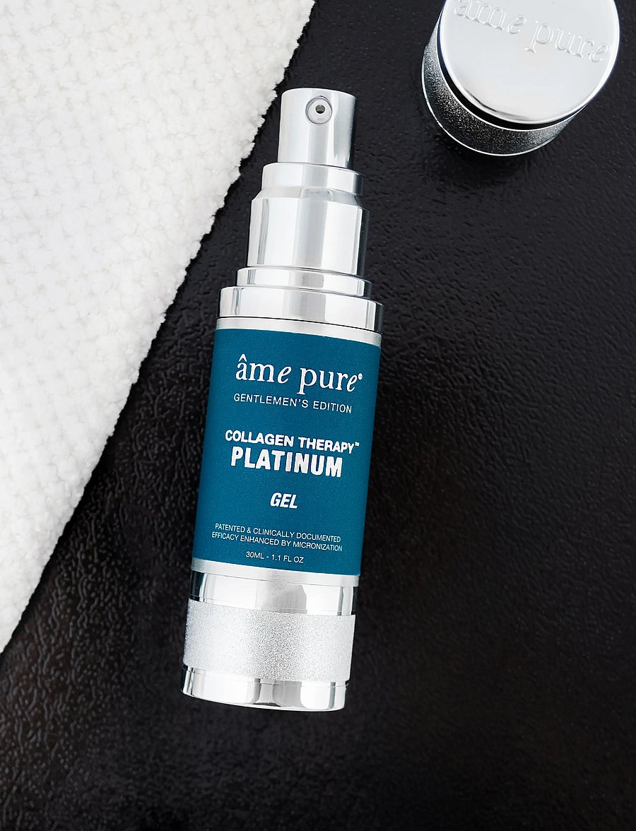 âme pure - GENTLEMEN'S Collagen Gel PLATINUM - Microneedling Face Serum - seerumid - clear - 0