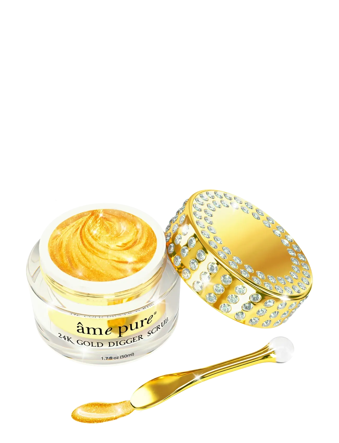 âme pure - 24K Gold Digger Scrub - Gold Face Exfoliator with Vitamin E - peeling masker - gold - 2