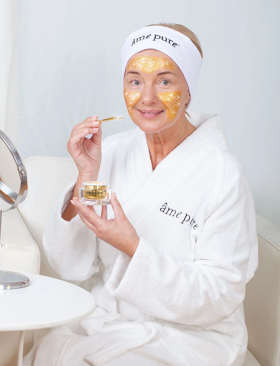 âme pure - 24K Gold Digger Scrub - Gold Face Exfoliator with Vitamin E - koorivad maskid - gold - 3