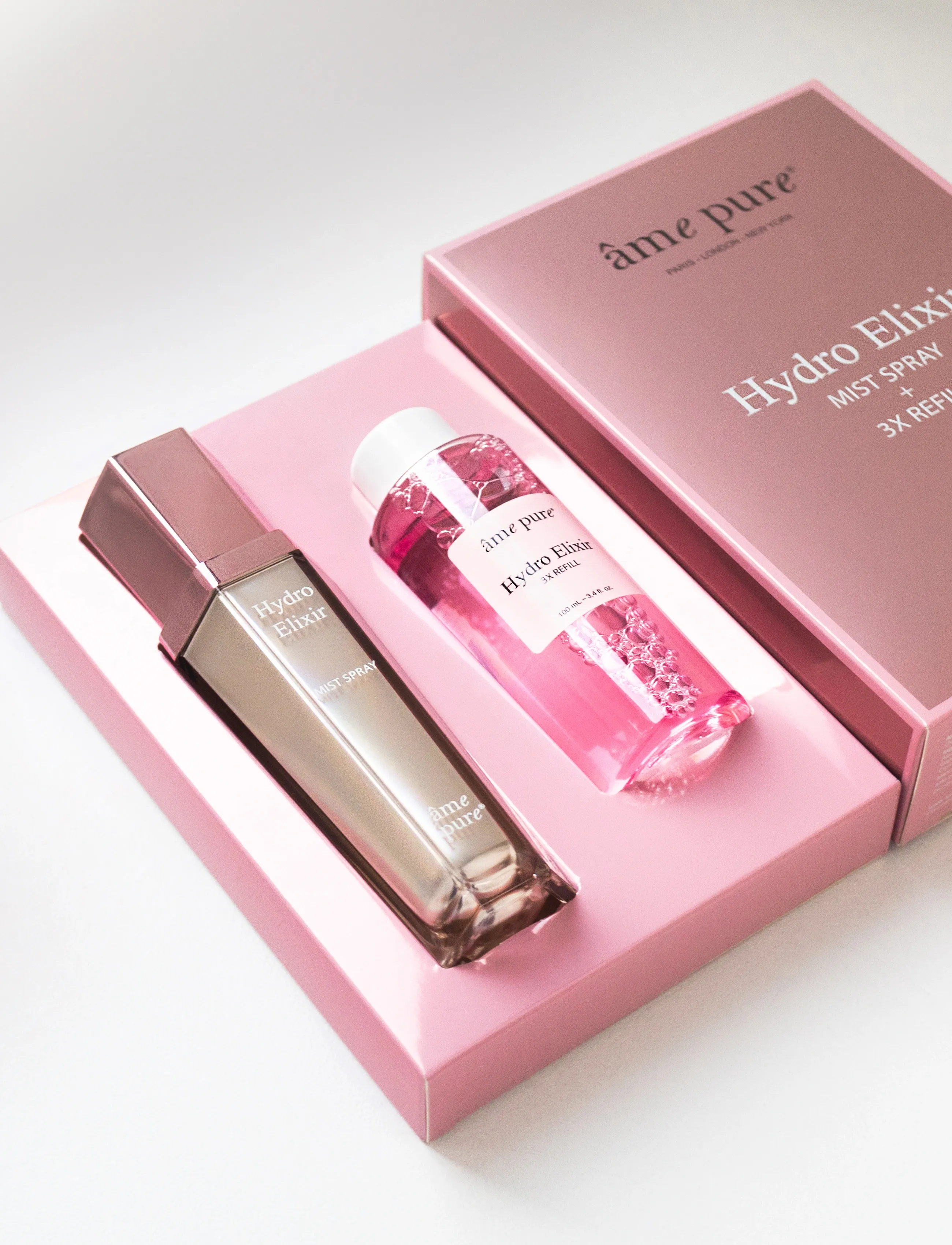 âme pure - Hydro Elixir Face Mist - Hyaluronic Acid Hydrating Spray - til hende - pink - 3
