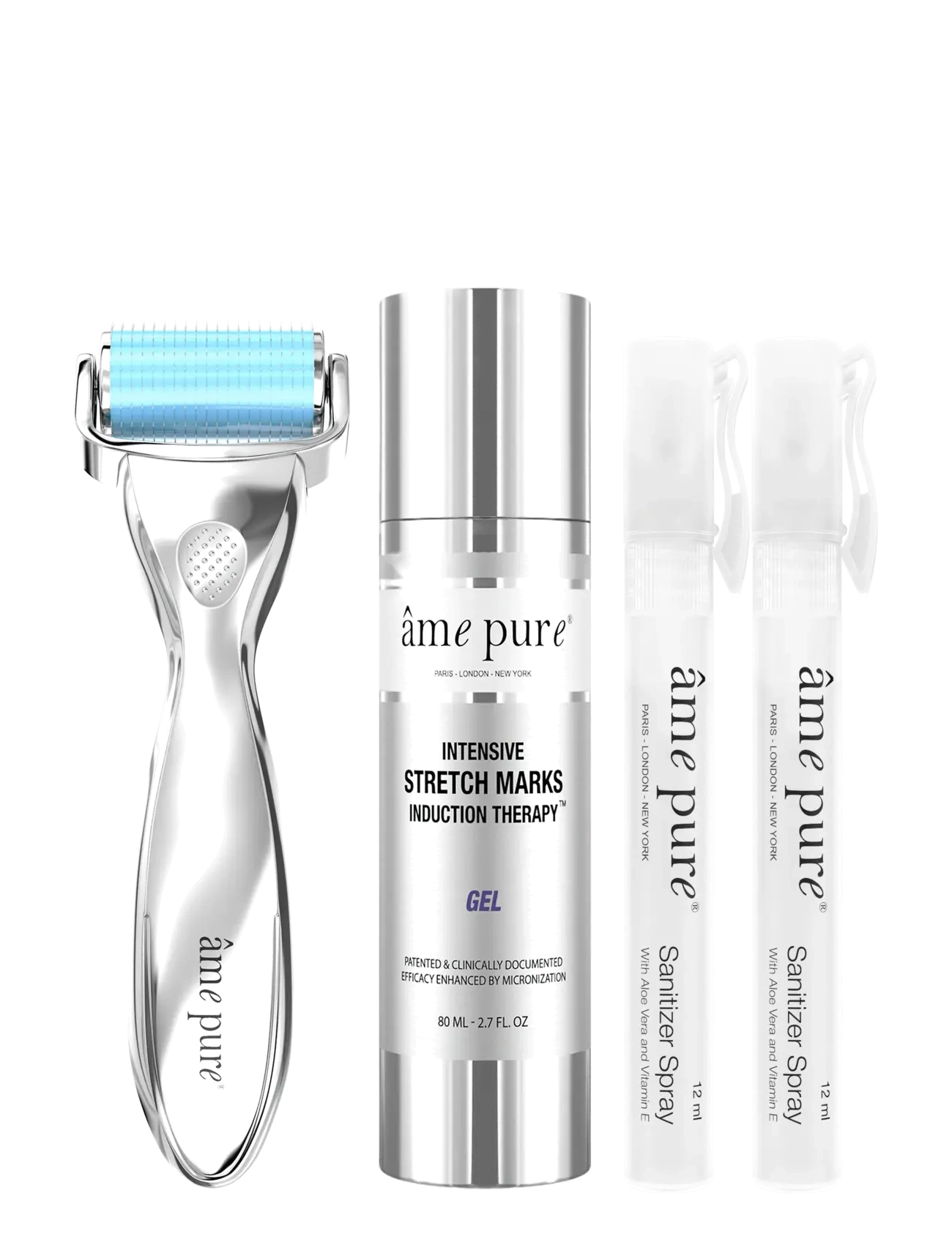 âme pure Body Basic | Stretch Marks Derma Roller Kit For Body, Skincare Sæt, Sølv, Str: ONE SIZE