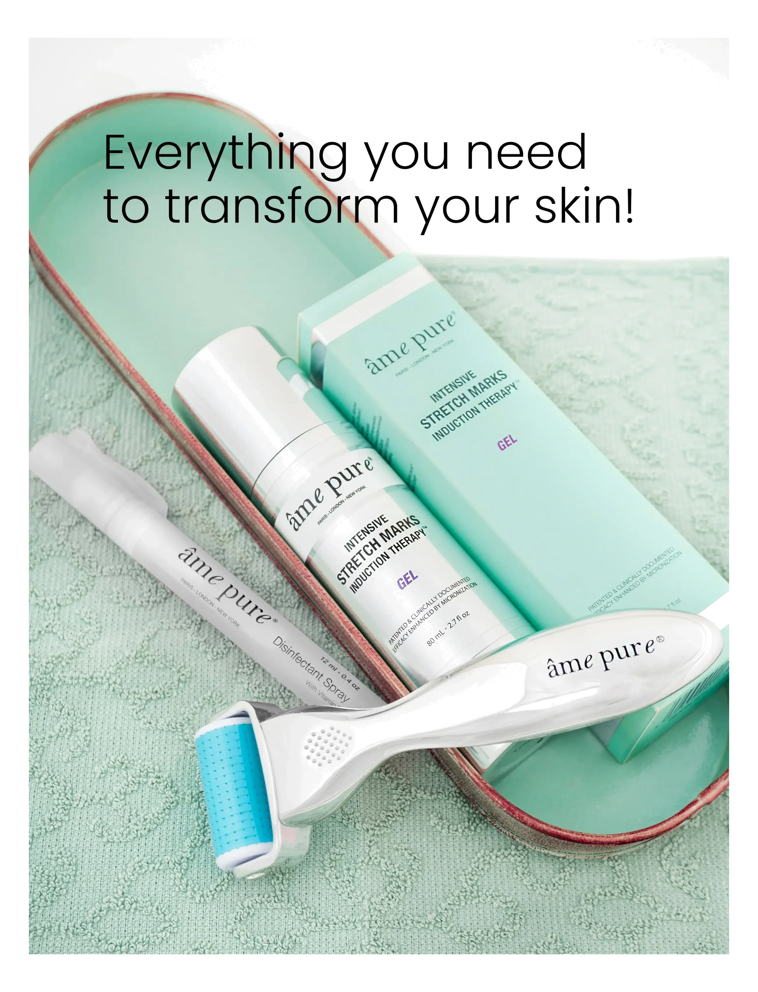 âme pure - Body Basic | Stretch Marks - Derma Roller Kit for Body - silver-blue - 3