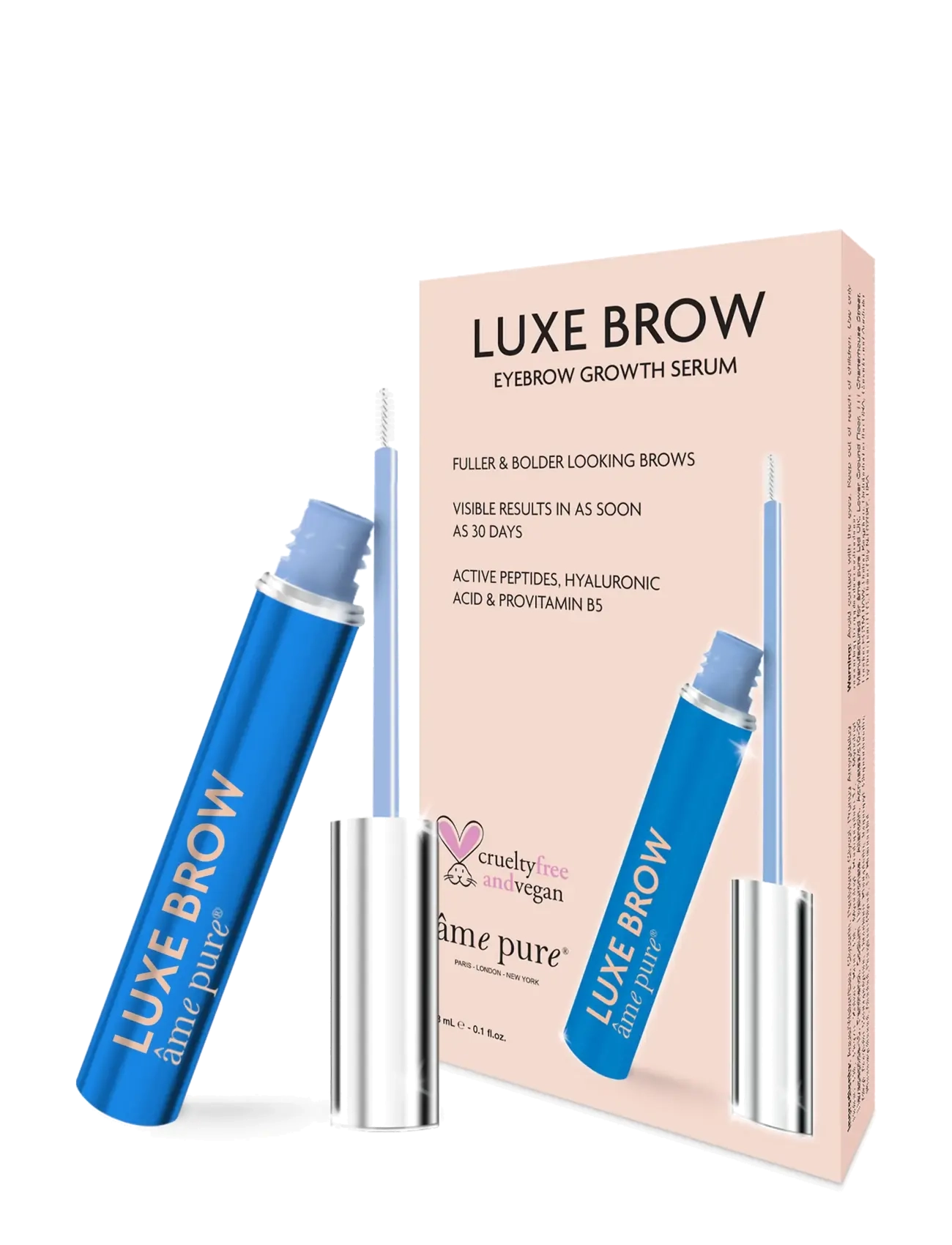 âme pure Luxe Brow - Eyebrow Growth Serum For Fuller And Darker Brows, 3 ml, Nude, Eyes > Eyelash Serum & Eyebrow Serum, Dame