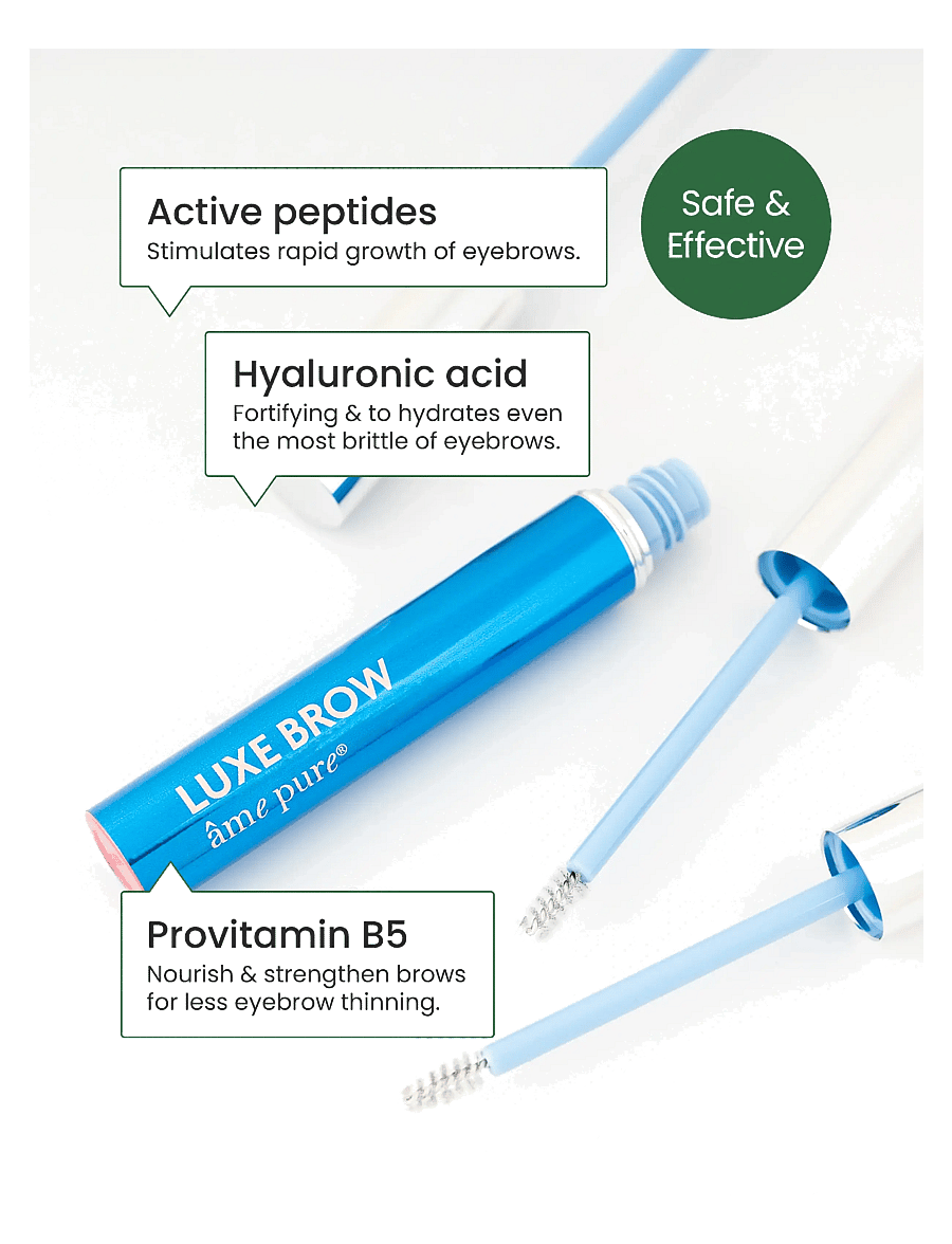 âme pure - Luxe Brow - Eyebrow Growth Serum for Fuller and Darker Brows - makeup - clear - 1