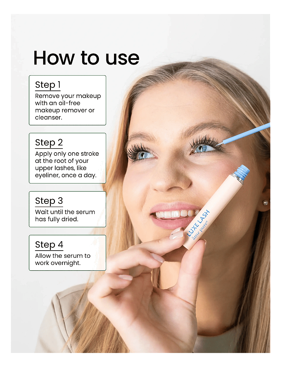 âme pure - Luxe Lash - Eyelash Growth Serum for Longer & Fuller Lashes - silmaseerumid - clear - 3