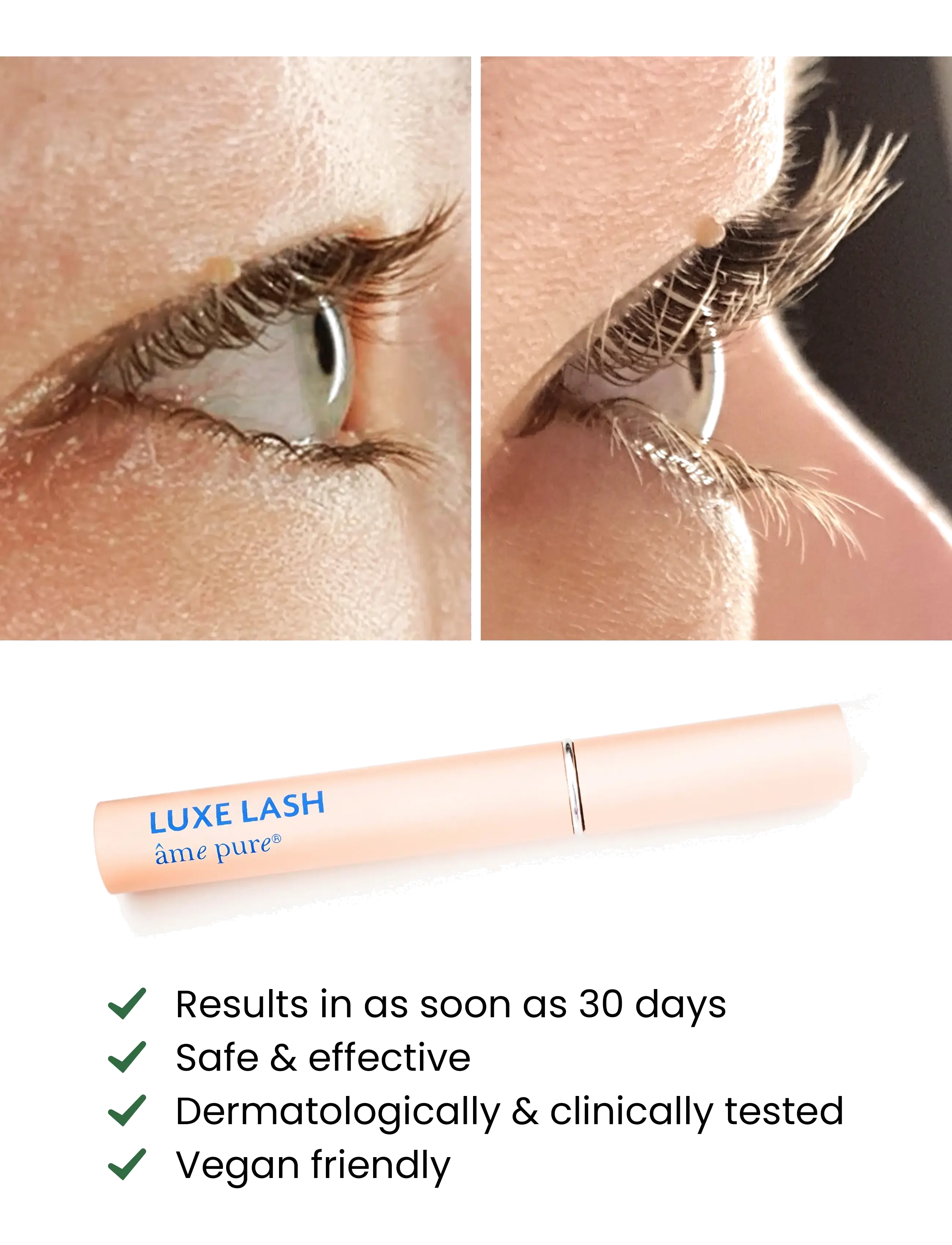 âme pure - Luxe Lash - Eyelash Growth Serum for Longer & Fuller Lashes - Øjenserum - clear - 4