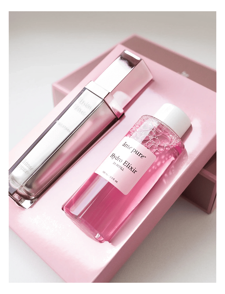 âme pure - Hydro Elixir Face Mist REFILL - 3 x Refill Bottle - pink - 2