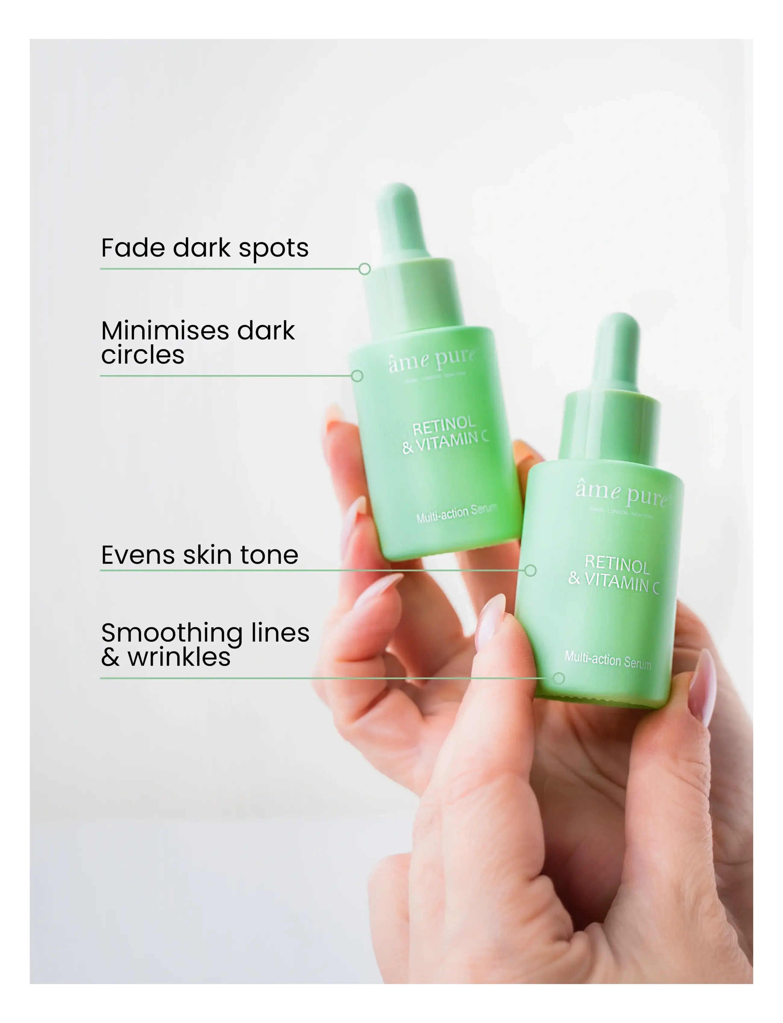 âme pure - Retinol & Vitamin C - Plant-Based Retinol Brightening Serum - serum - clear - 3