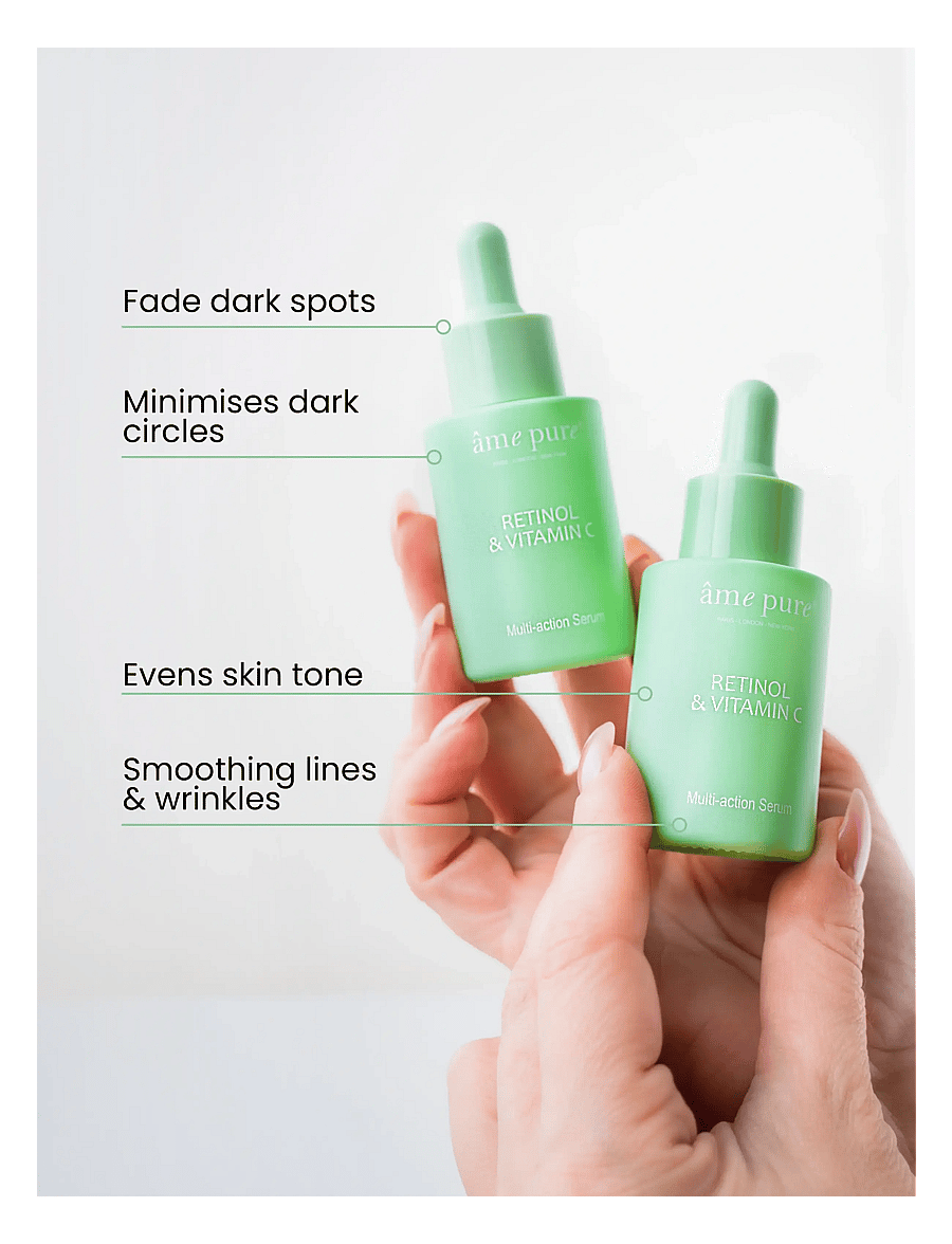 âme pure - Retinol & Vitamin C - Plant-Based Retinol Brightening Serum - seerumid - clear - 3