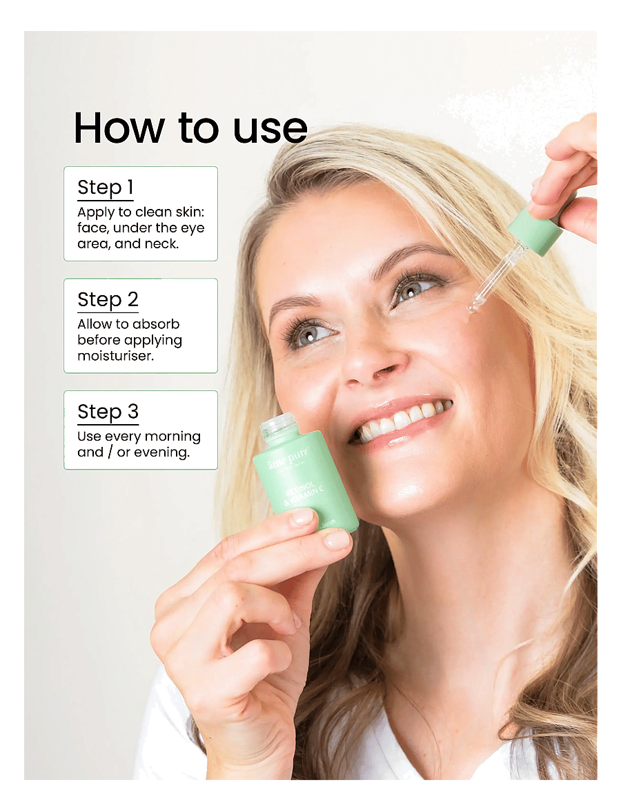âme pure - Retinol & Vitamin C - Plant-Based Retinol Brightening Serum - seerumid - clear - 5