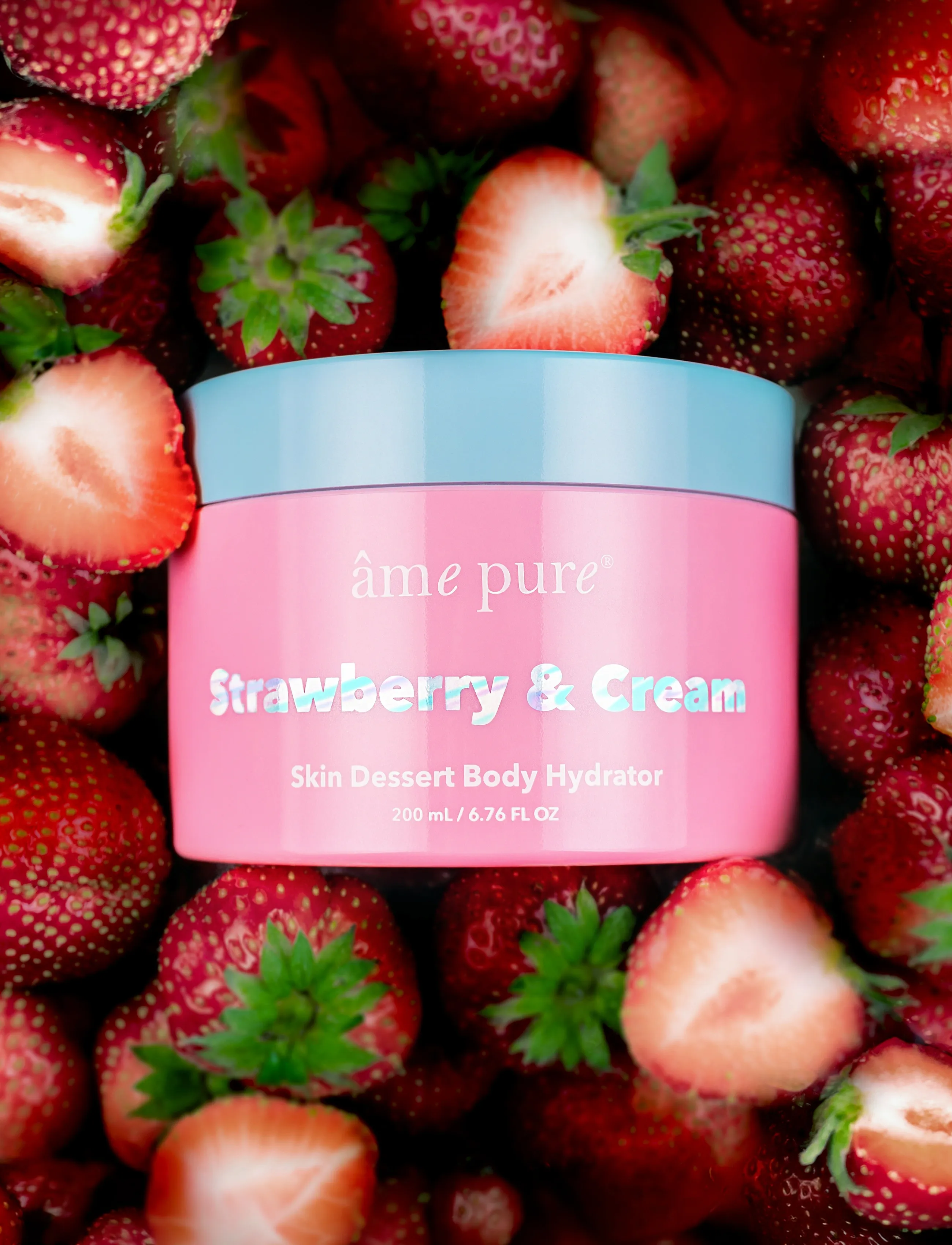 âme pure - Strawberry & Cream Skin Dessert - Dry Skin Body Moisturizer - lotion & creme - pink - 5