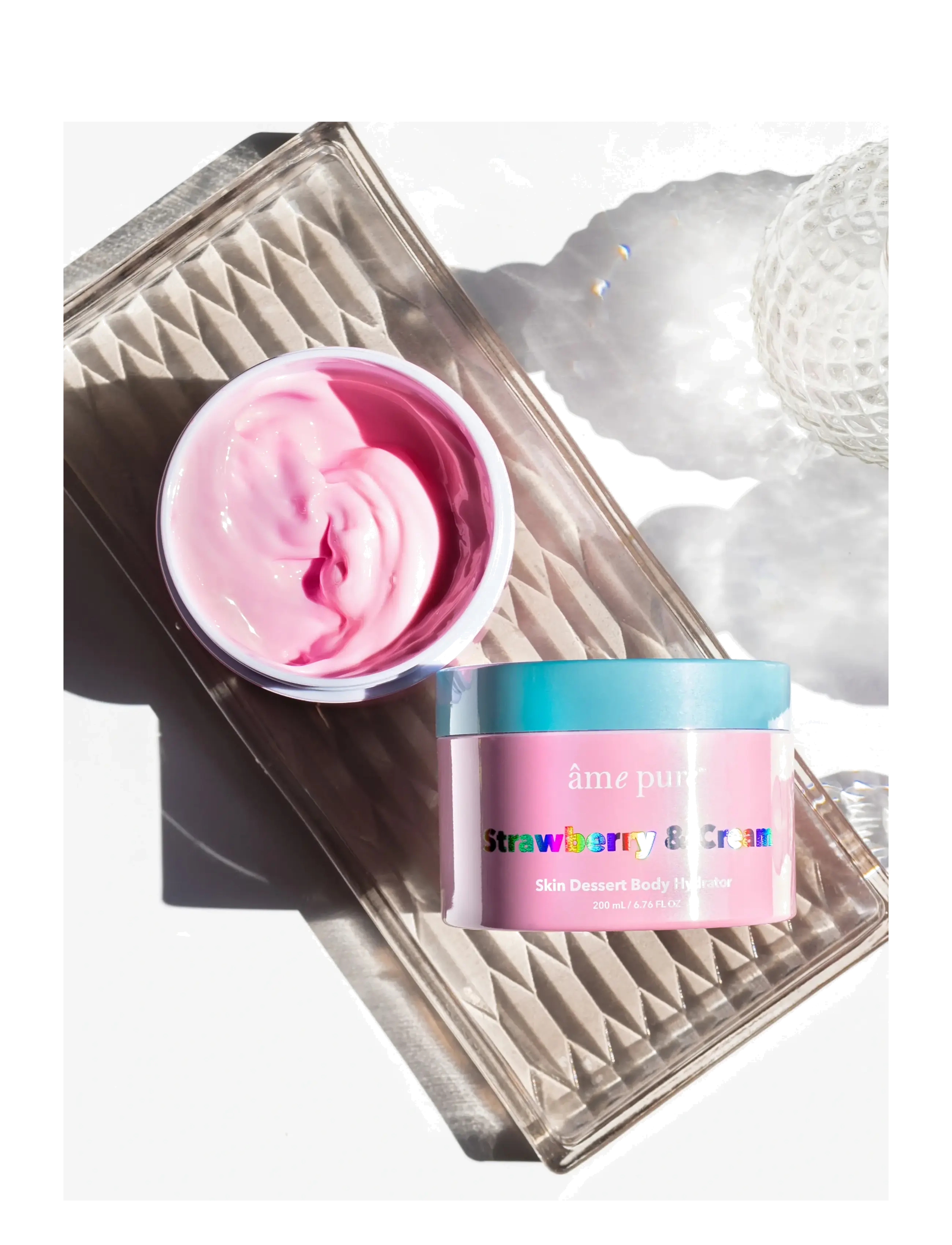 âme pure - Strawberry & Cream Skin Dessert - Dry Skin Body Moisturizer - lotion & creme - pink - 3