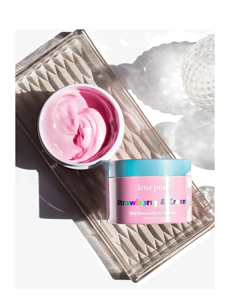 âme pure - Strawberry & Cream Skin Dessert - Dry Skin Body Moisturizer - kreemid - pink - 3