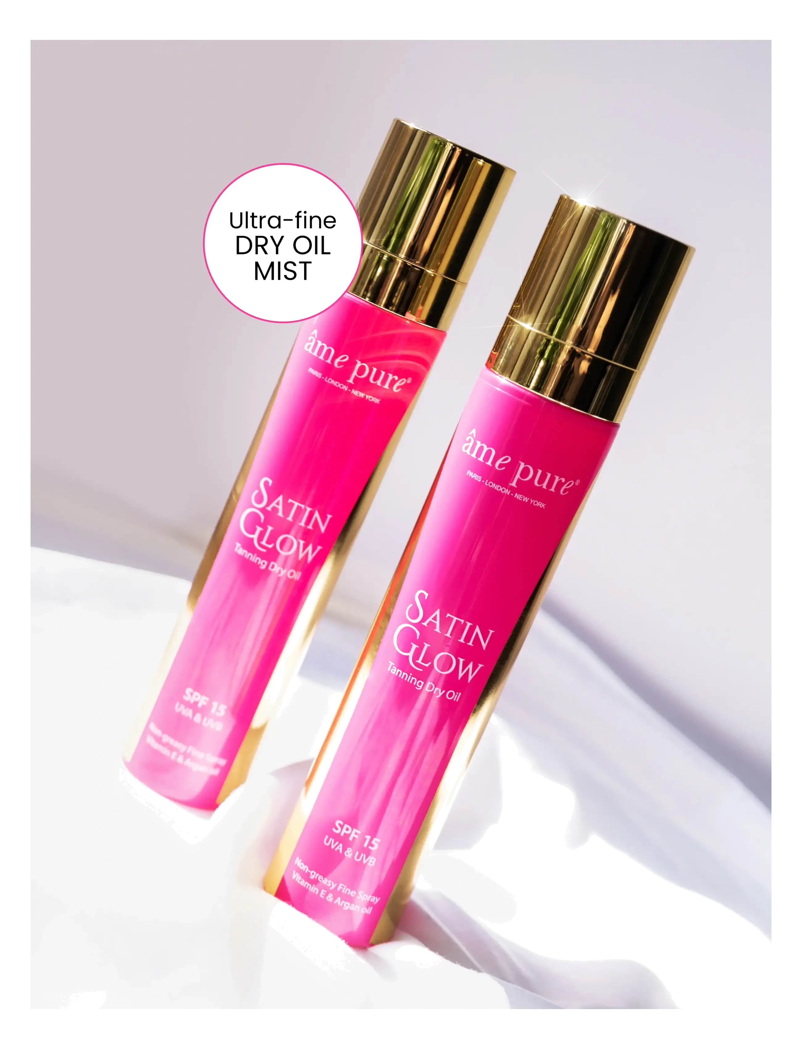 Satin Glow Sunscreen Tanning Dry Oil Spray Spf 15 2