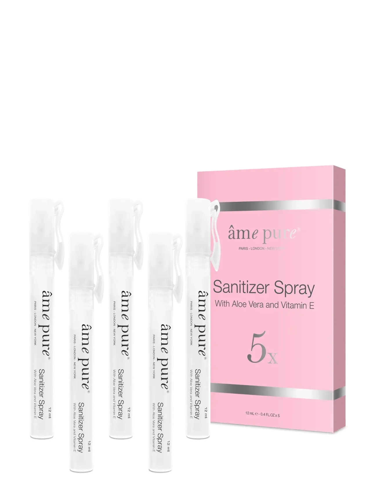âme pure Sanitizer Spray 5-Pack Hand & Microneedling Disinfection, Hånddesinfektion, Nude, Str: 5 PCS