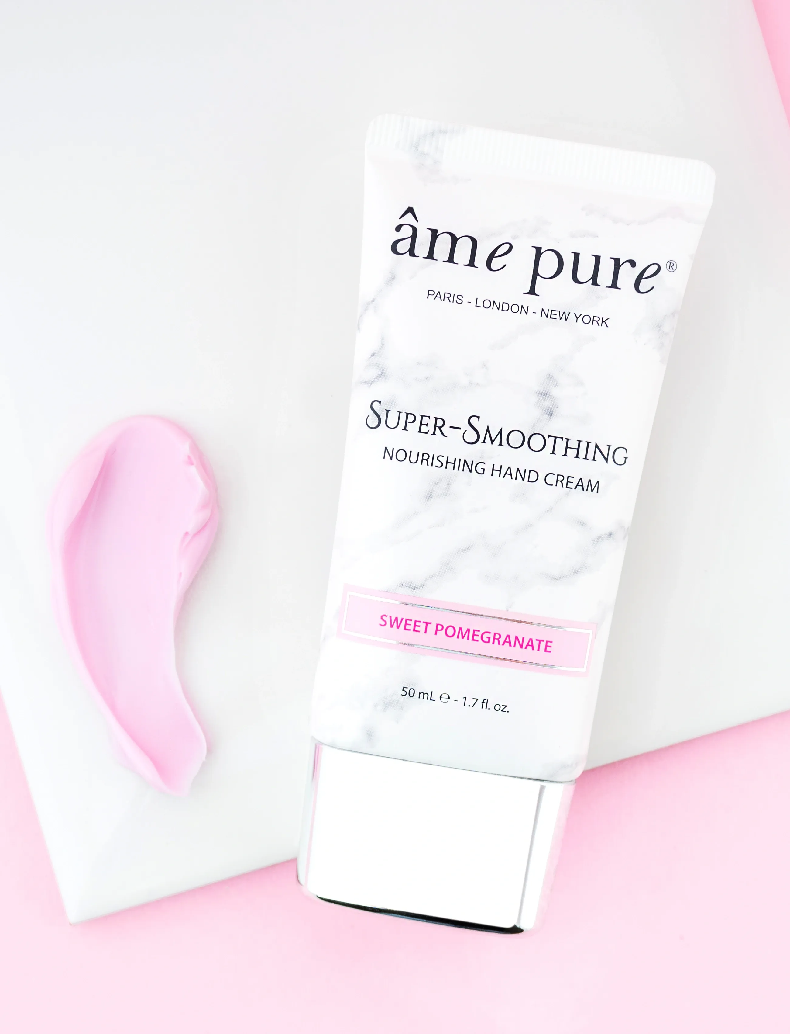 âme pure - Super-Smoothing Hand Cream for Dry Hands with Vitamin E - handvård - pink - 2
