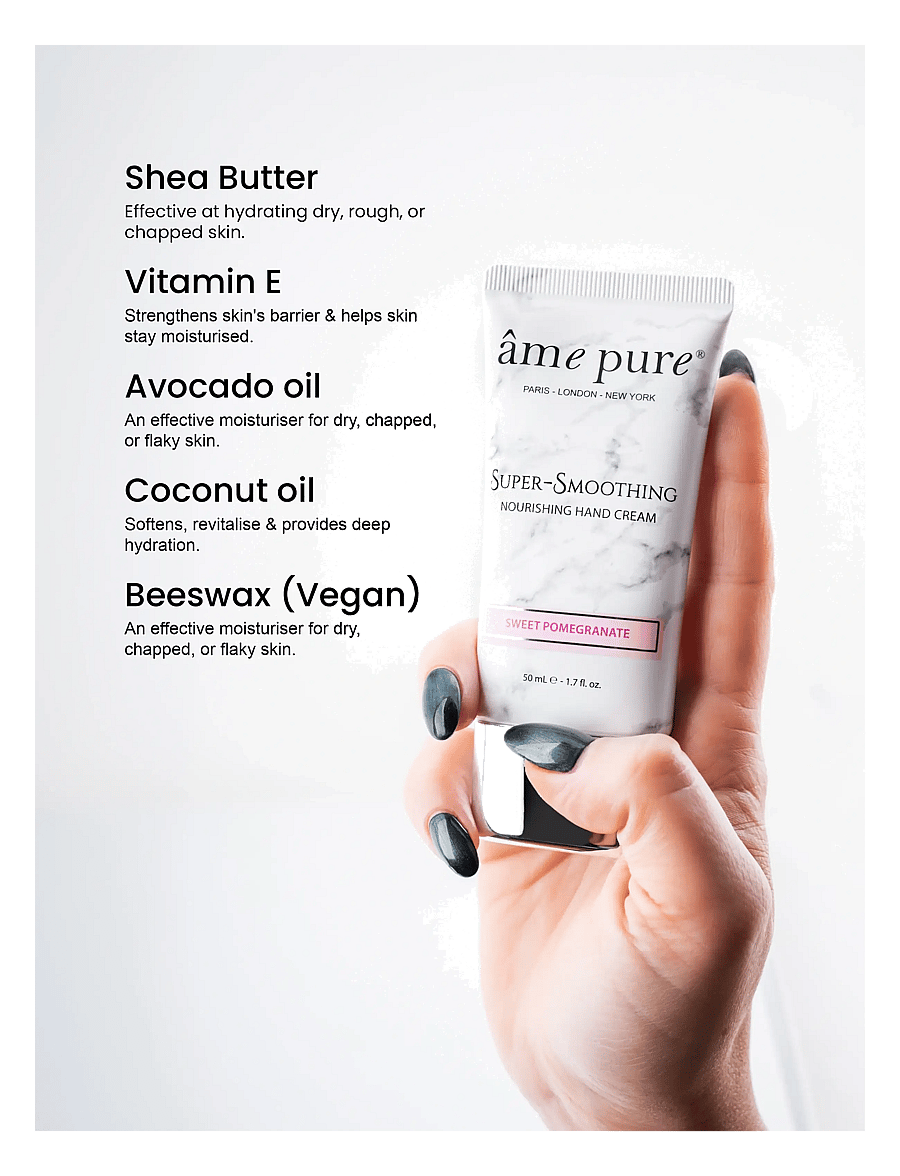 âme pure - Super-Smoothing Hand Cream for Dry Hands with Vitamin E - kätekreemid - pink - 3