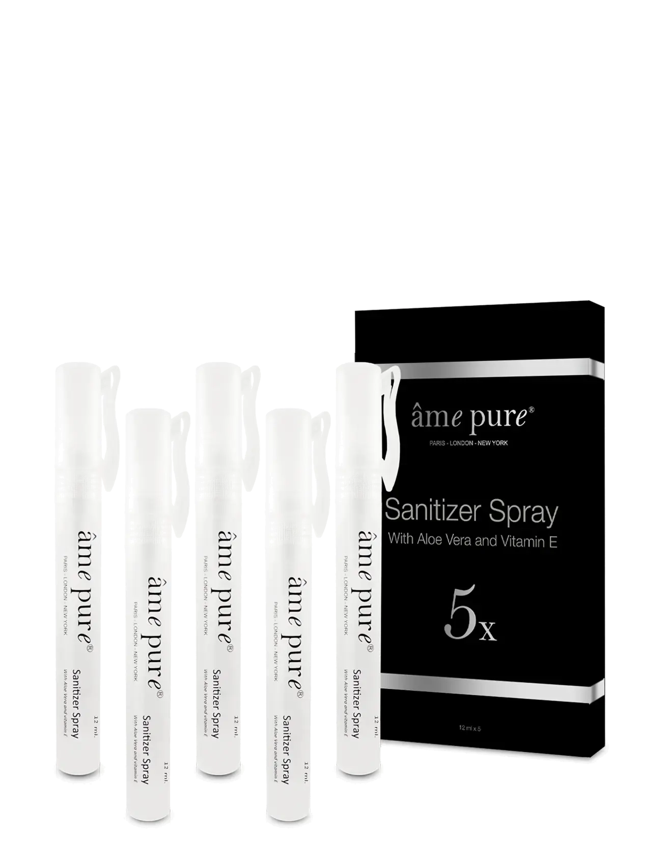 âme pure Gentlemen Sanitizer Spray 5-Pack Hands & Microneedling, Hånddesinfektion, Nude, Str: 5 PCS