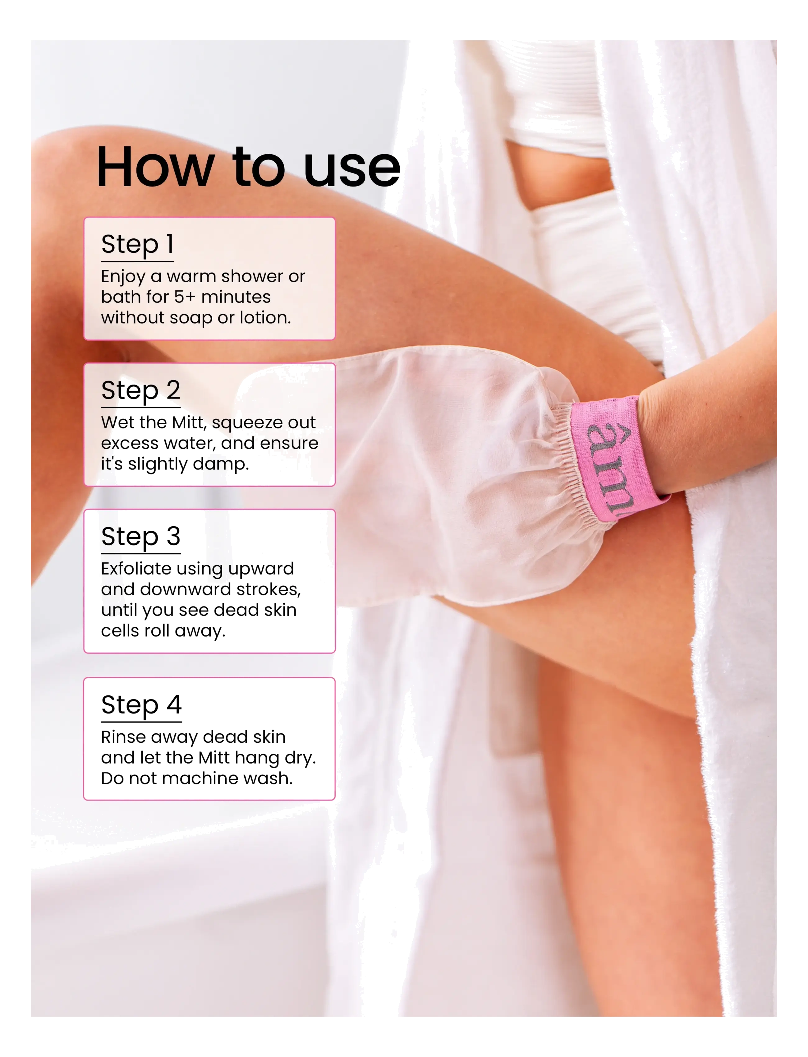 So Silky Mitt 100% Pure Silk Exfoliating Body Peel Glove 4