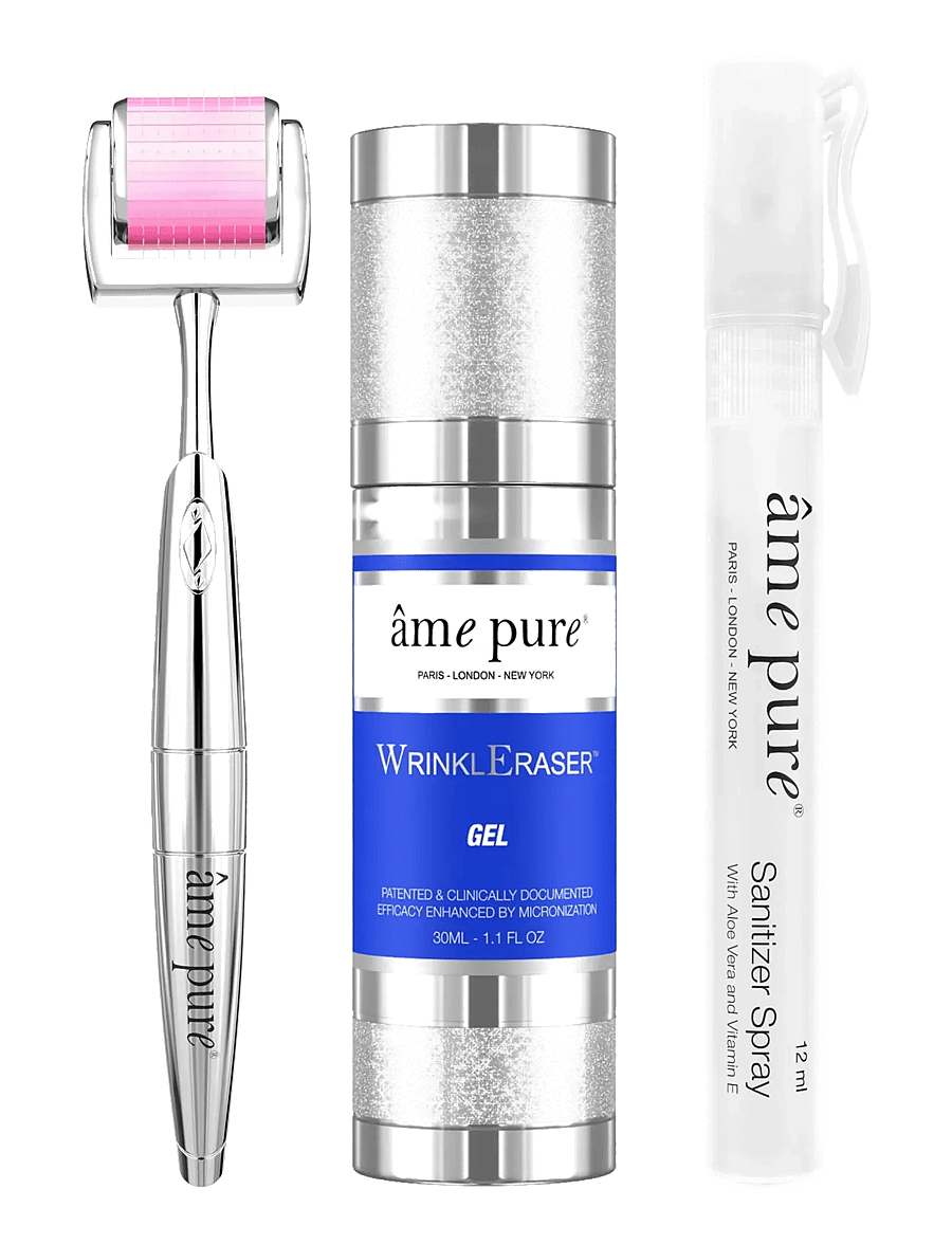 âme pure - WrinklEraser BASIC - Anti-Age Microneedling Derma Roller Kit - blue-silver - 0