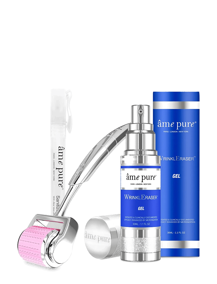 âme pure - WrinklEraser BASIC - Anti-Age Microneedling Derma Roller Kit - blue-silver - 1