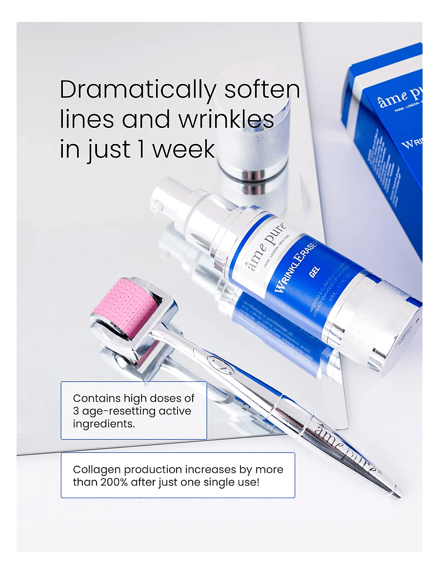 âme pure - WrinklEraser BASIC - Anti-Age Microneedling Derma Roller Kit - blue-silver - 2