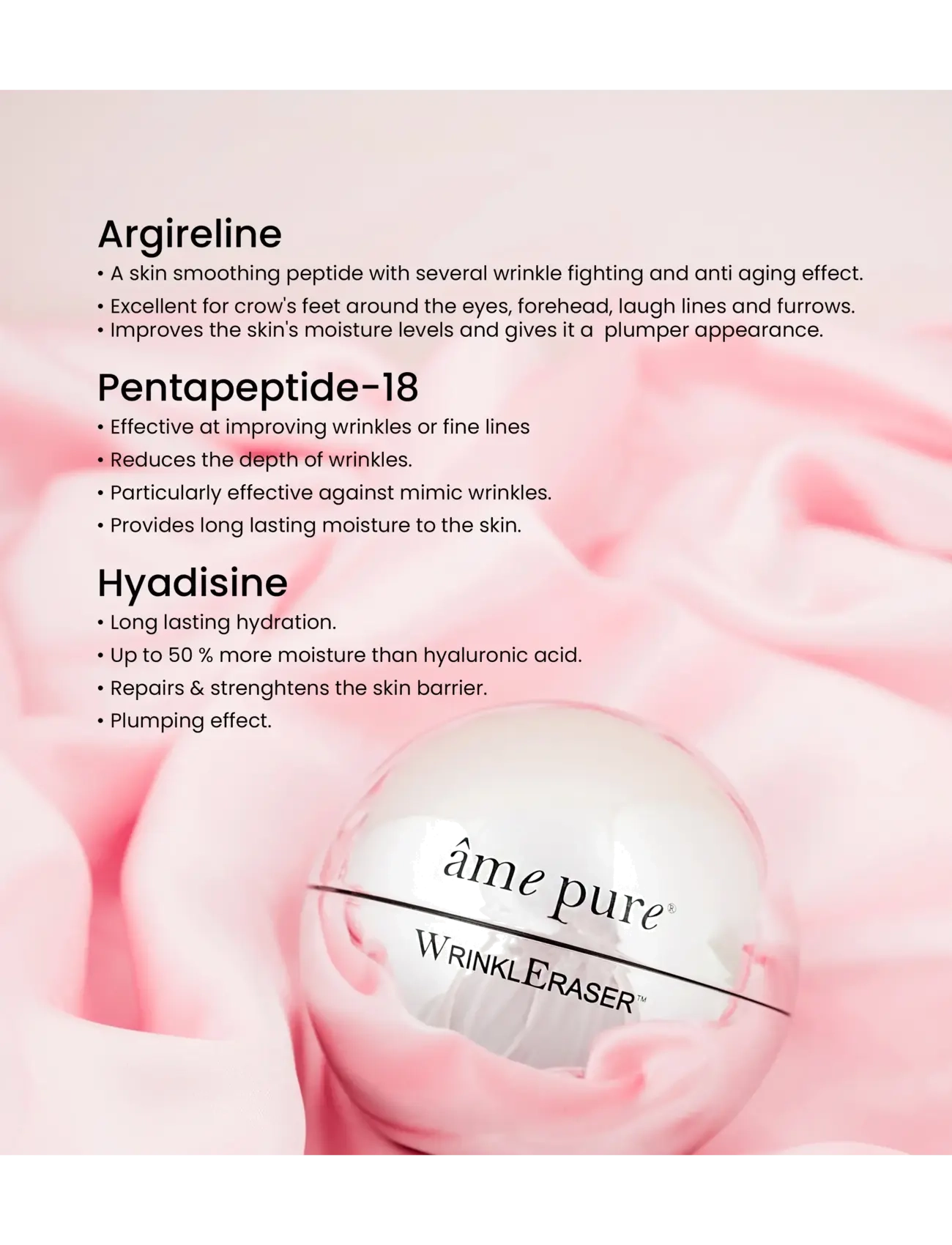 âme pure - WrinklEraser Cream - Anti-Aging Moisturizer for Wrinkles - natcremer - white - 3