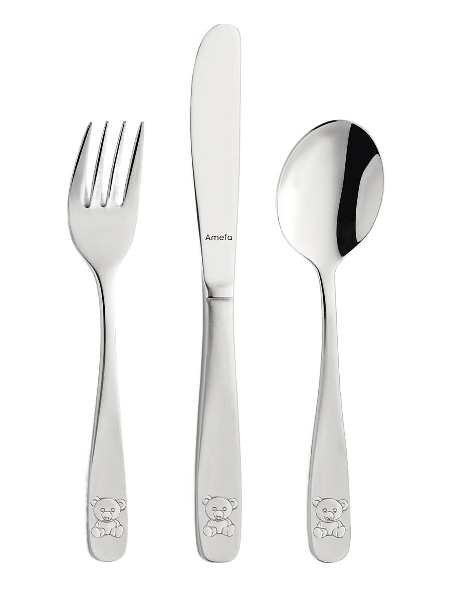 Amefa - Children Cutlery Set Bear 3-psc - besteck - stainless sttel - 1