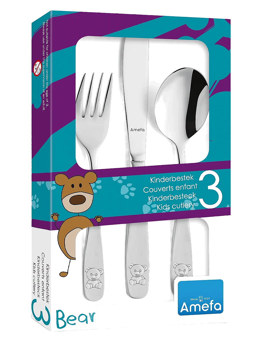 Amefa - Children Cutlery Set Bear 3-psc - besteck - stainless sttel - 2
