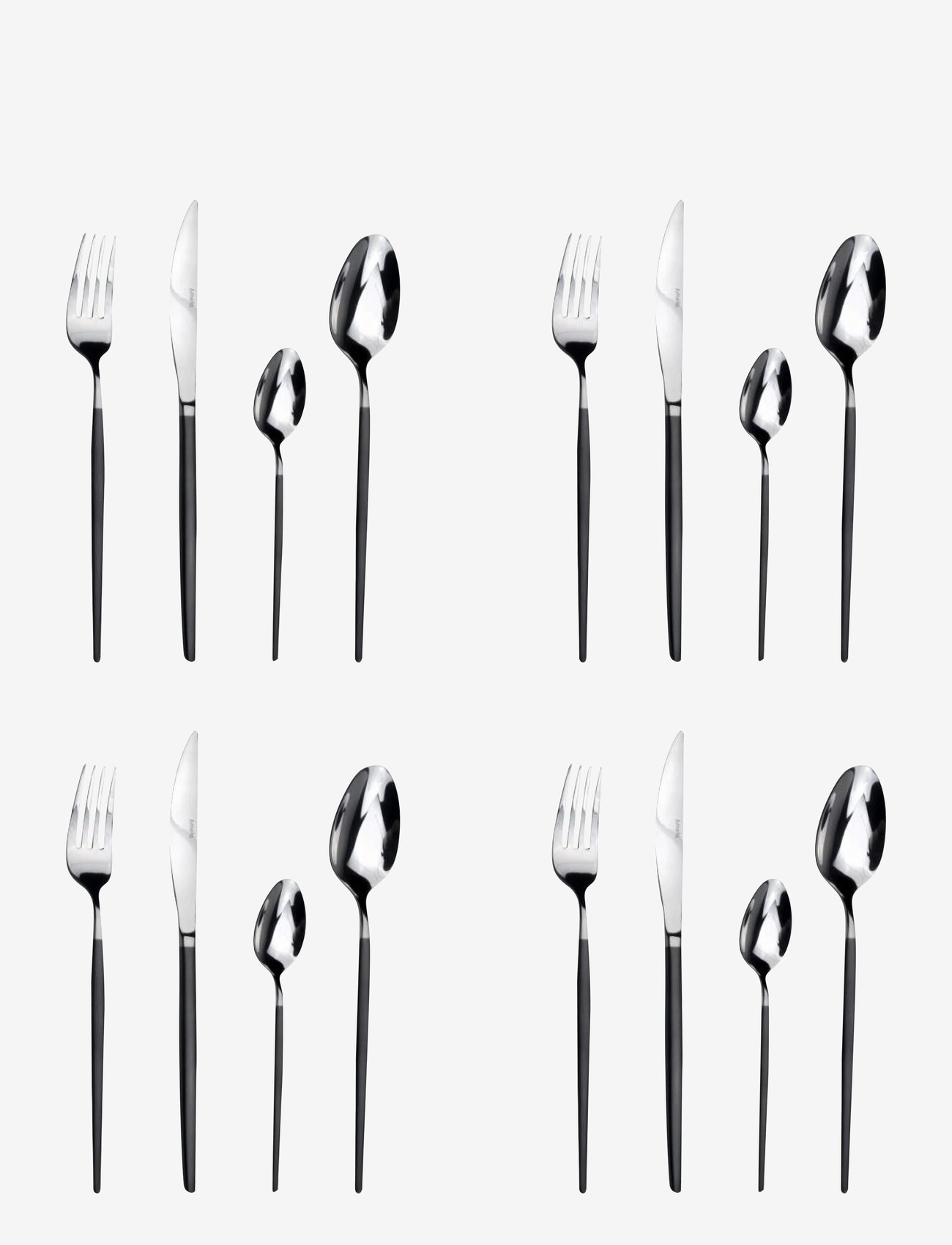 Amefa - Soprano Cutlery Set 16-pcs - bestiksæt - black - 0