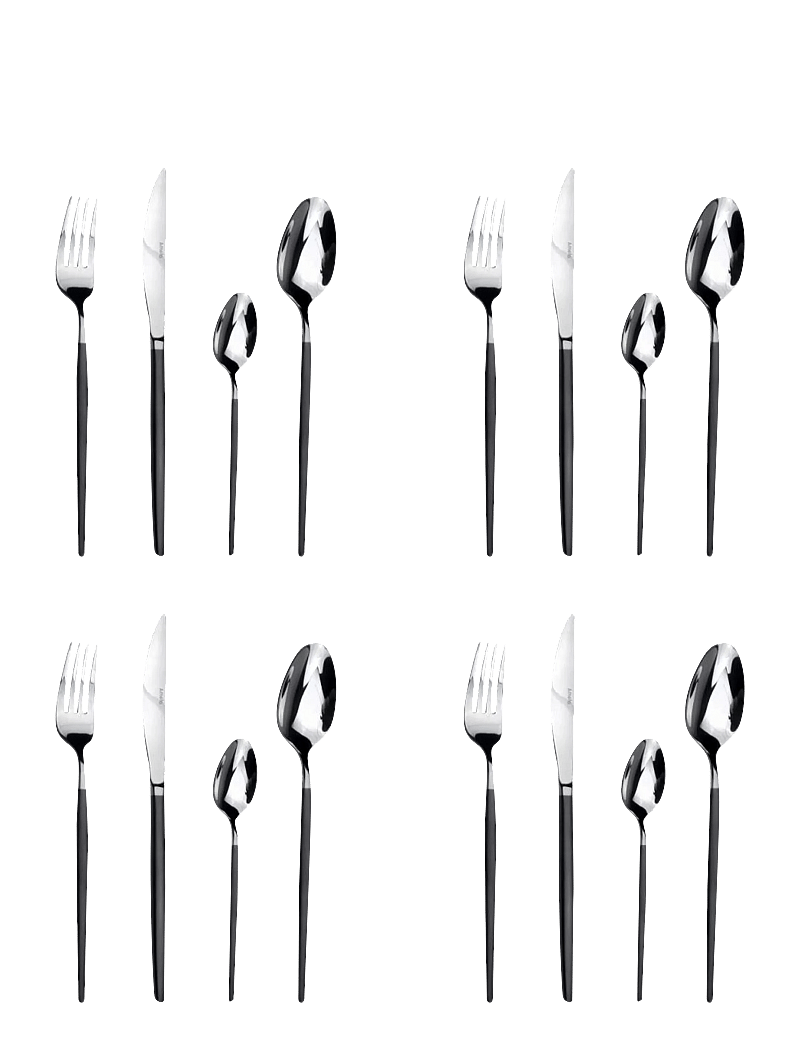 Amefa - Soprano Cutlery Set 16-pcs - söögiriistakomplektid - black - 0