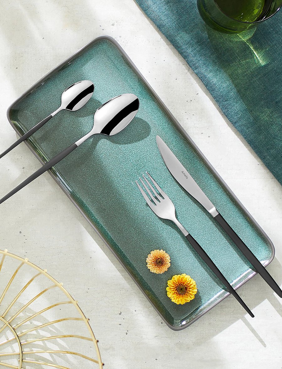 Amefa - Soprano Cutlery Set 16-pcs - söögiriistakomplektid - black - 1