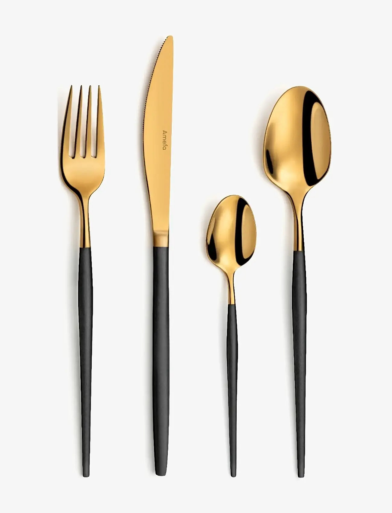 Amefa - Soprano Cutlery Set 16-pcs - bestecksets - black/champagne - 0