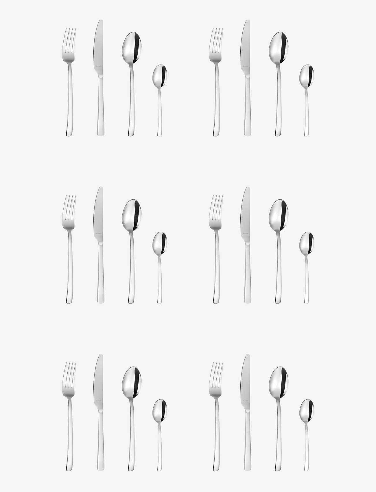 Amefa - Pontis Cutleryset 24-psc - bestiksæt - stainless sttel - 0
